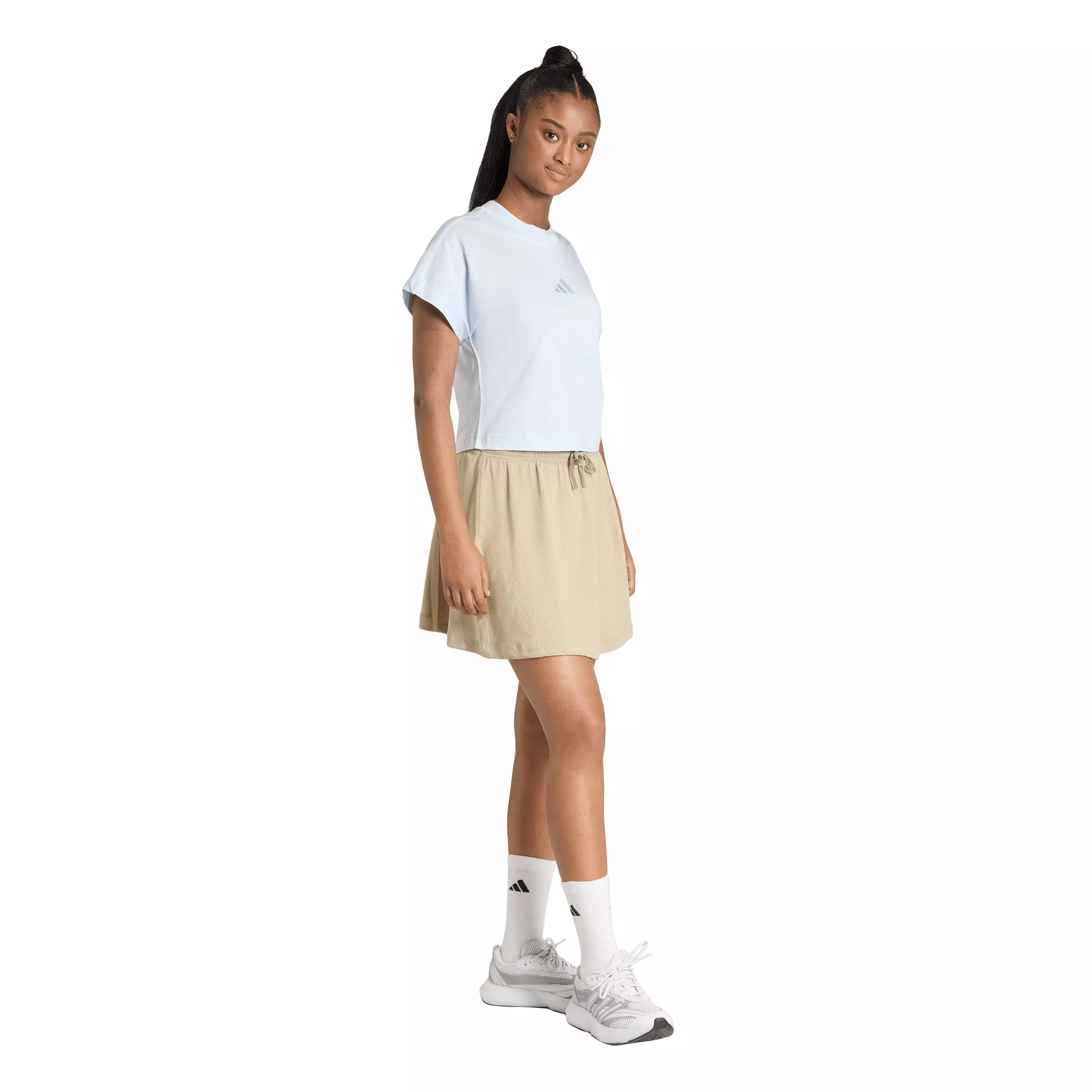 adidas Women's ALL SZN Rib Skirt - Khaki - KHAKI