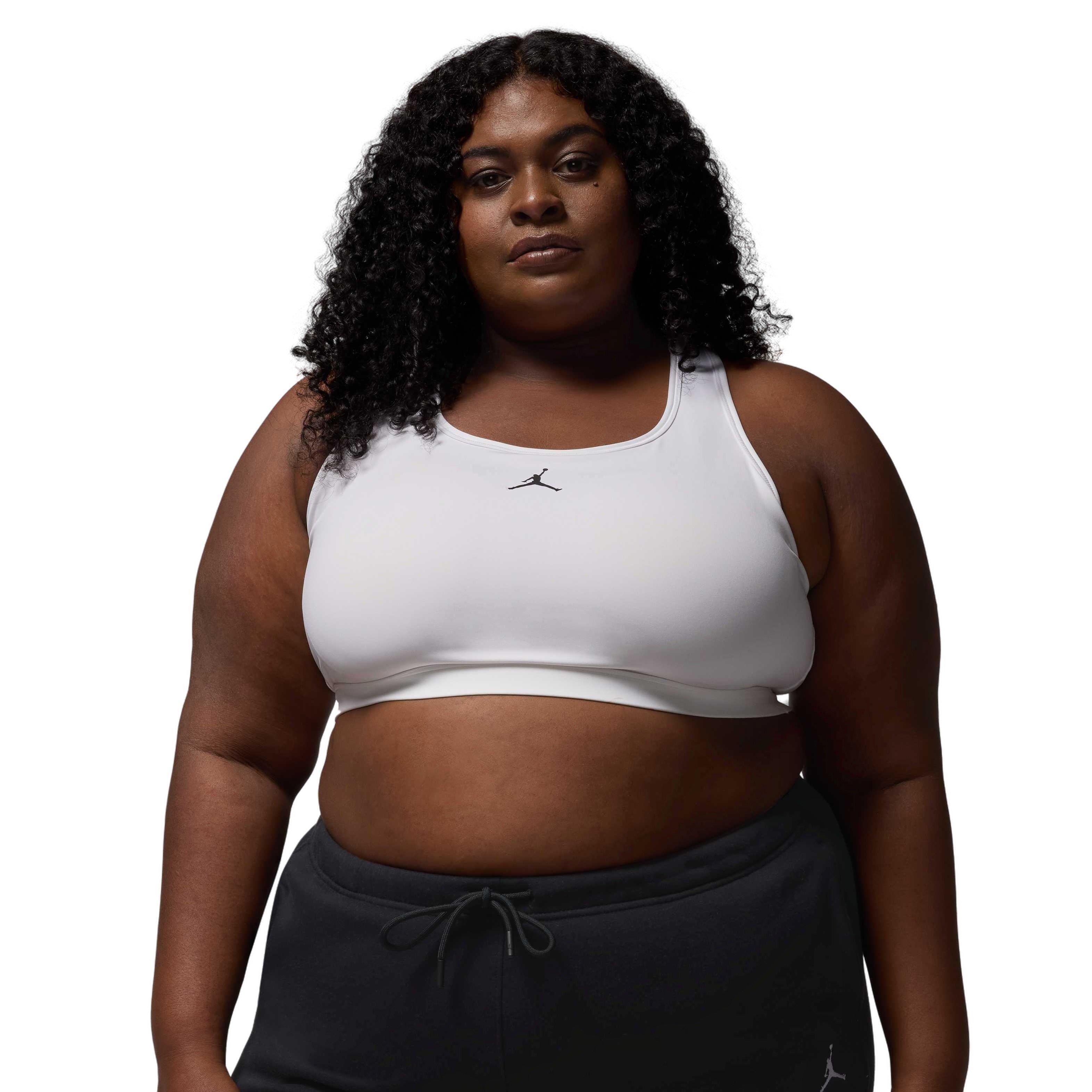 Jordan Women's Sport Med-Support Padded Jumpman Bra -White - WHITE Thumbnail View 1