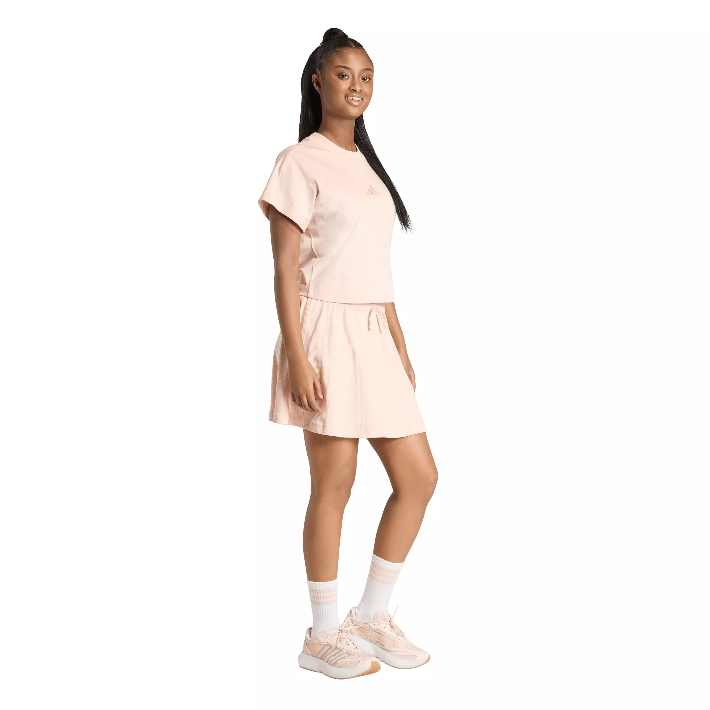 adidas Women's ALL SZN Rib Skirt - Light Pink - LIGHT PINK