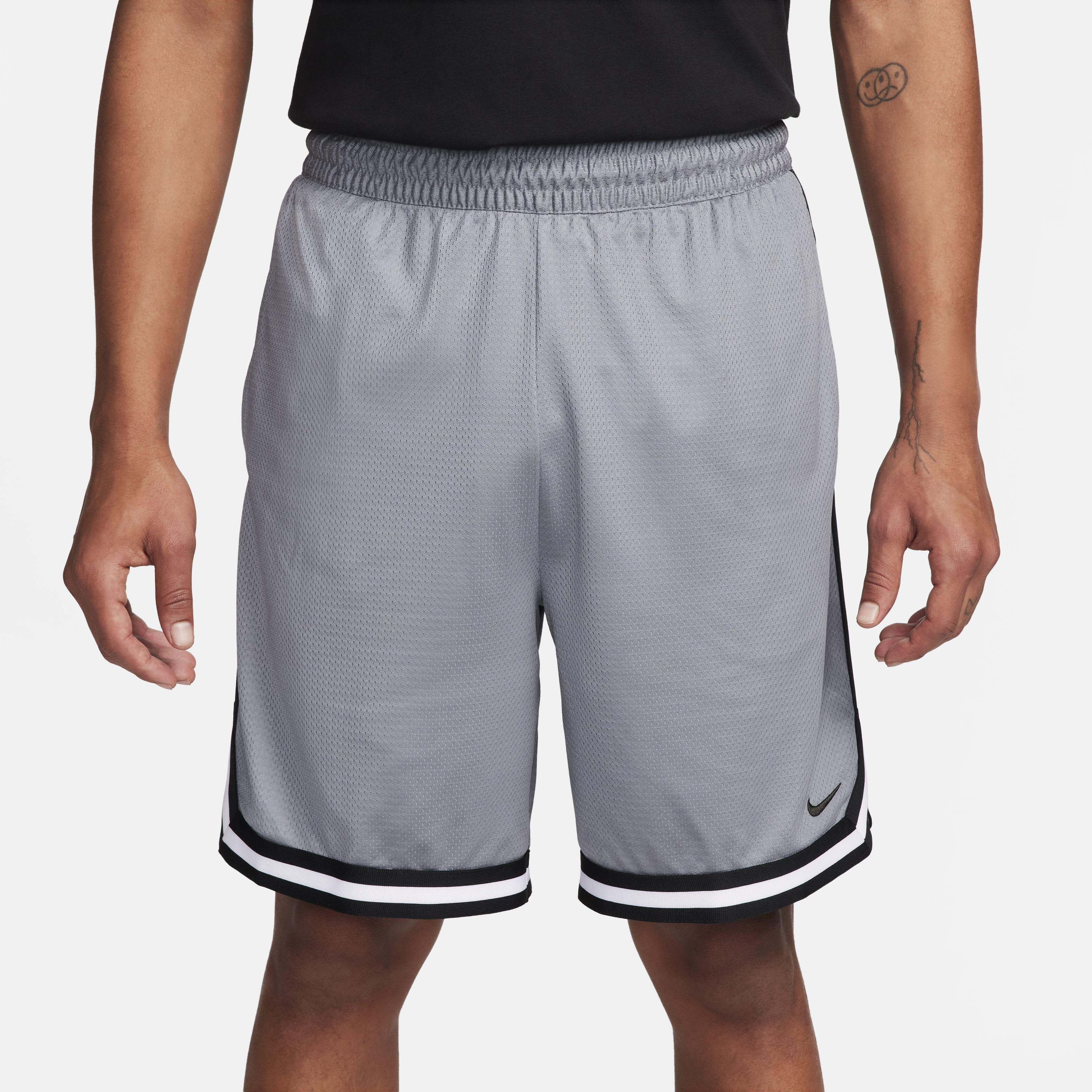 Nike Men's DNA Dri-FIT 8" Basketball Shorts - GREY Thumbnail View 1