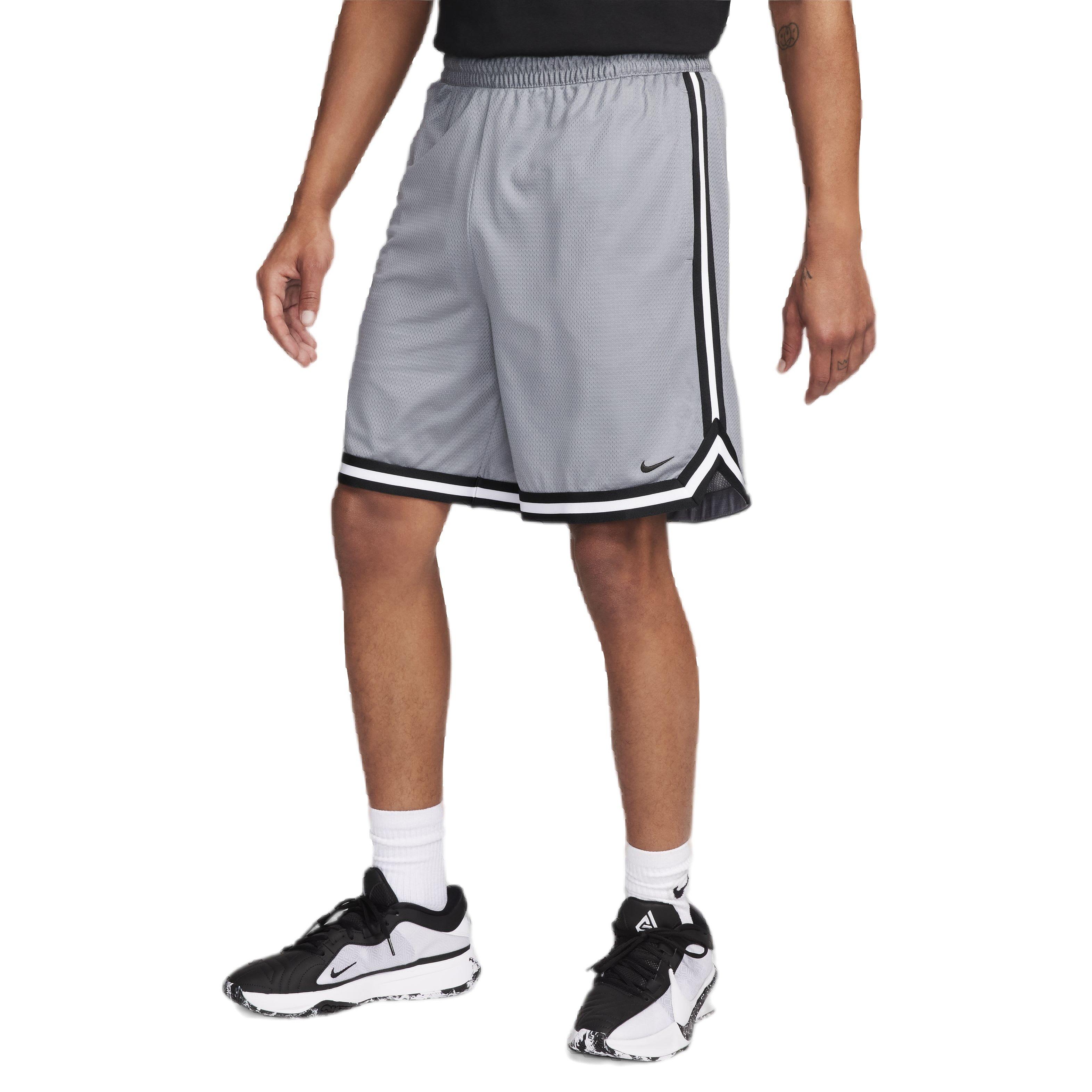 Nike Men's DNA Dri-FIT 8" Basketball Shorts - GREY Thumbnail View 3