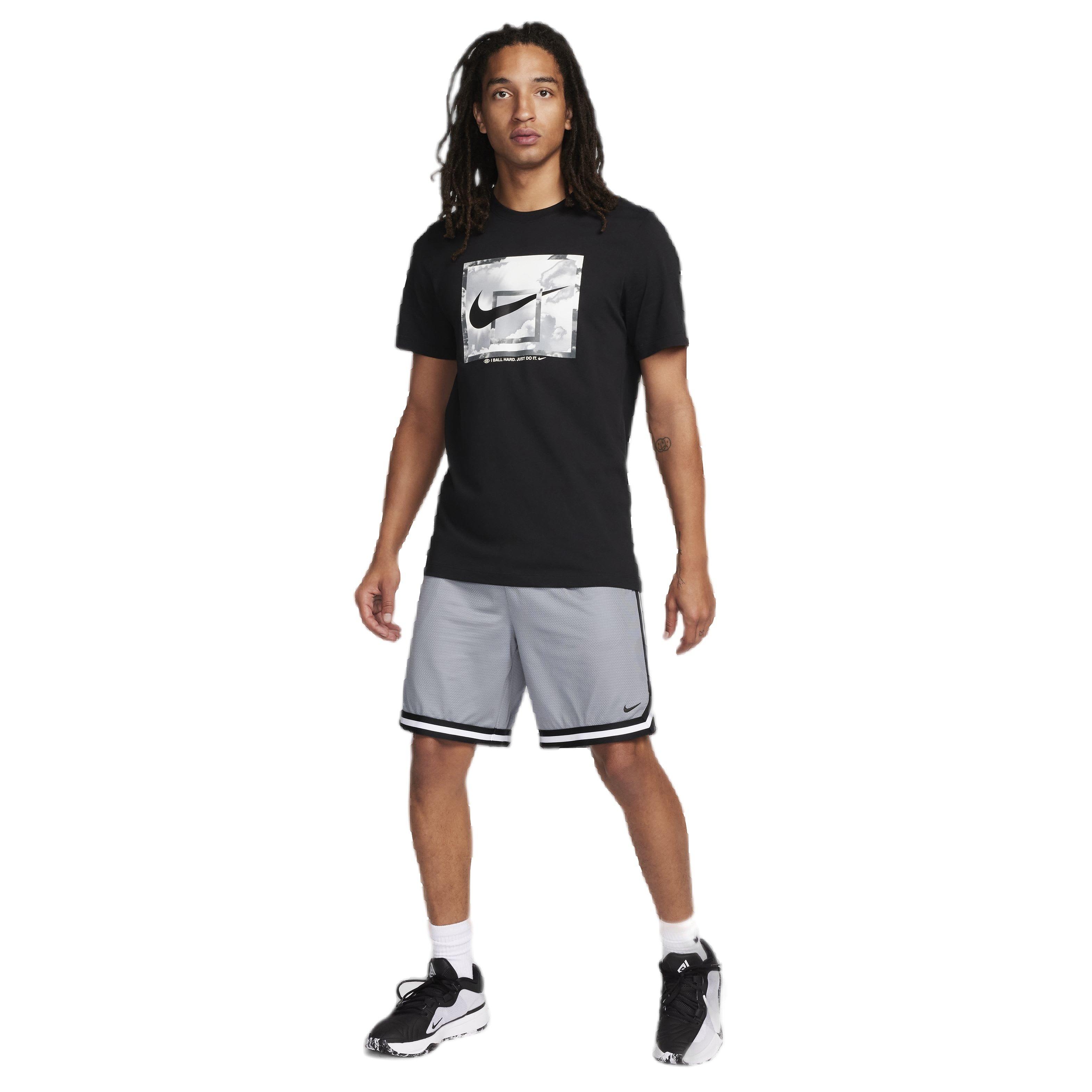 Nike Men's DNA Dri-FIT 8" Basketball Shorts - GREY Thumbnail View 8