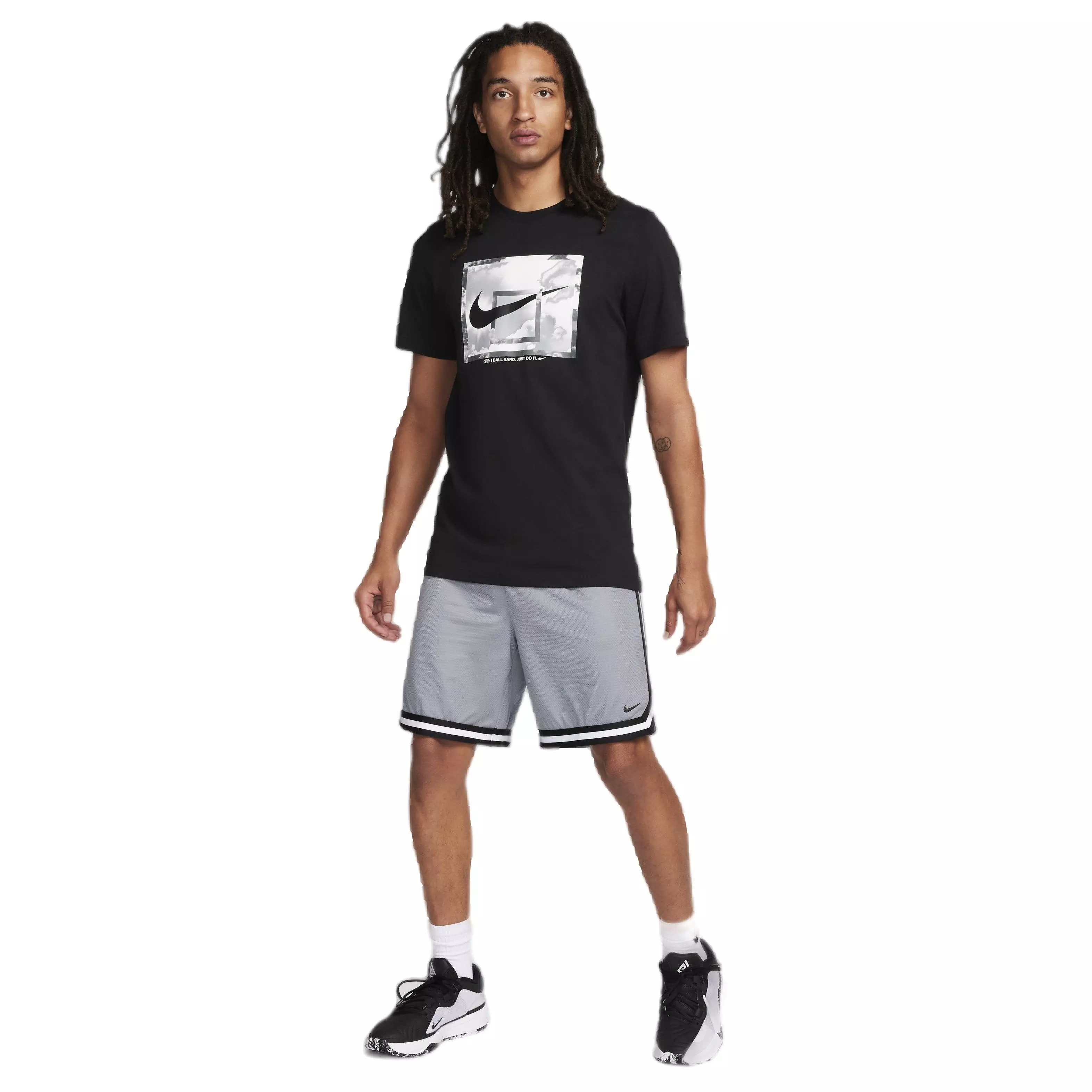 Nike Men's DNA Dri-FIT 8" Basketball Shorts - GREY