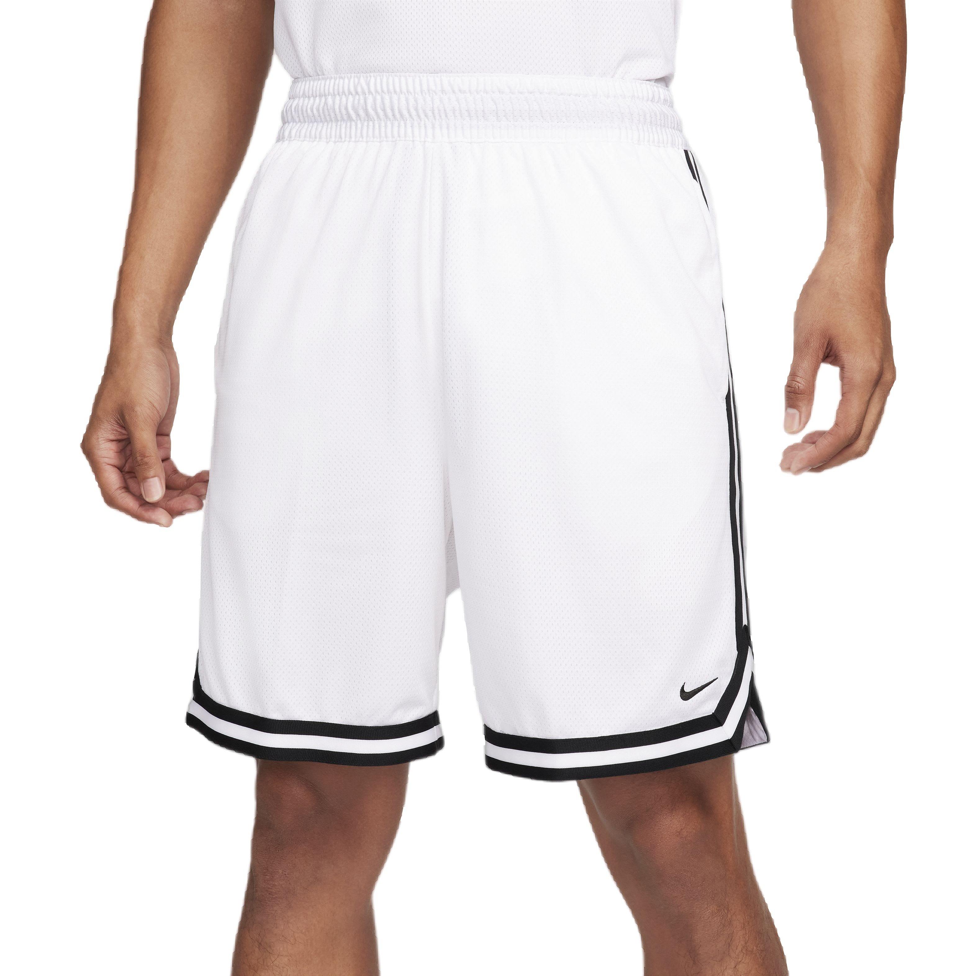 Nike Men's DNA Dri-FIT 8" Basketball Shorts - WHITE Thumbnail View 1