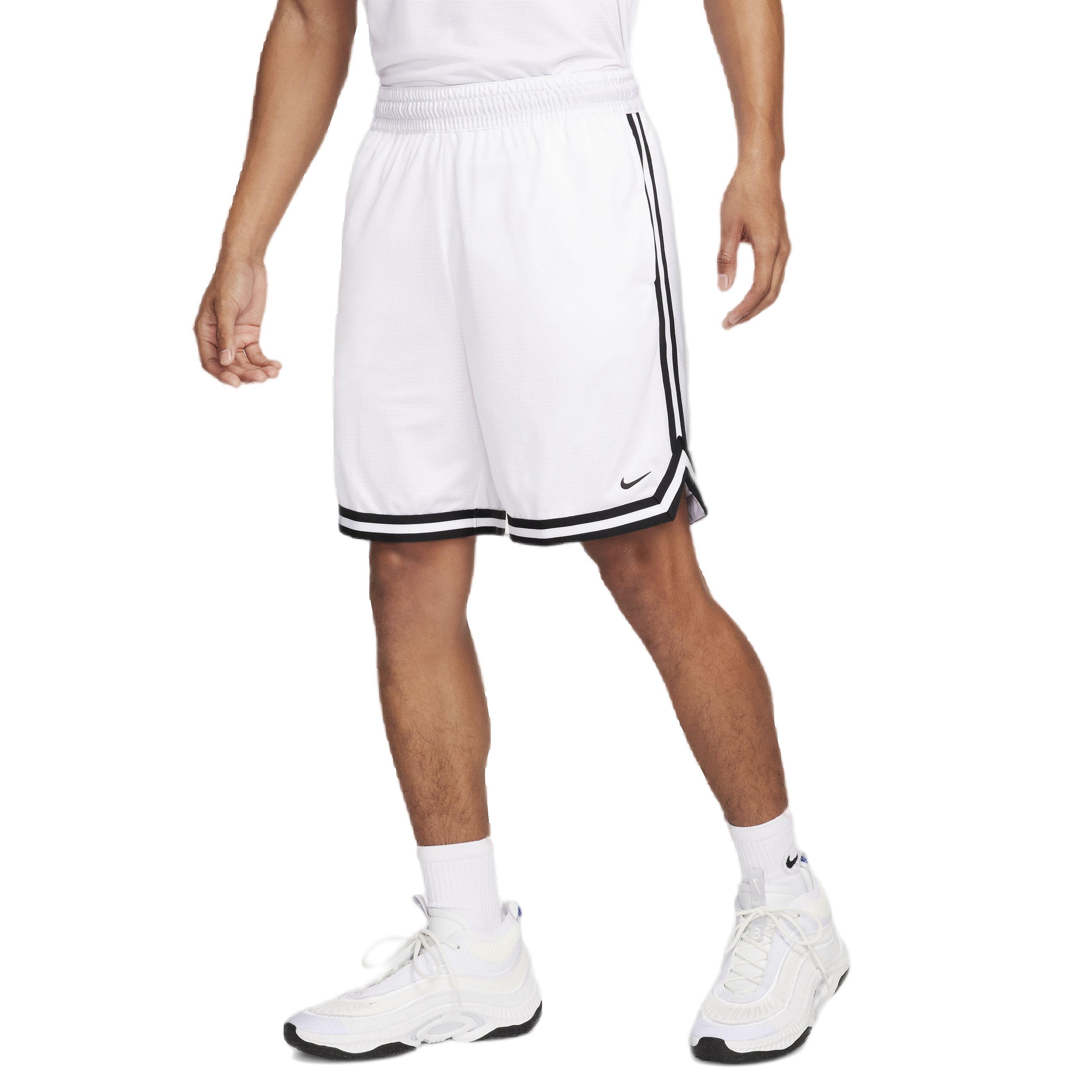 Nike Men's DNA Dri-FIT 8" Basketball Shorts - WHITE Thumbnail View 3