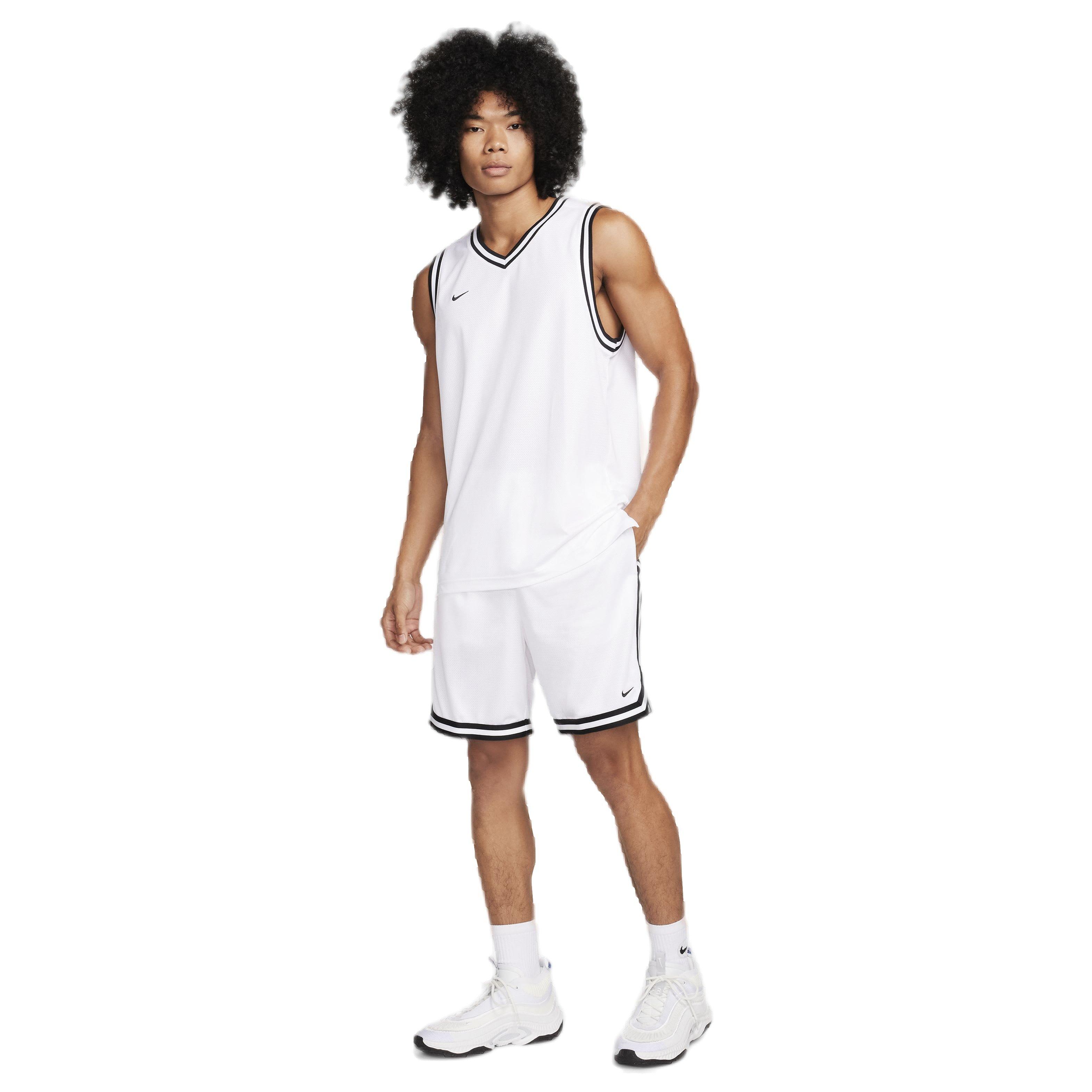 Nike Men's DNA Dri-FIT 8" Basketball Shorts - WHITE Thumbnail View 7