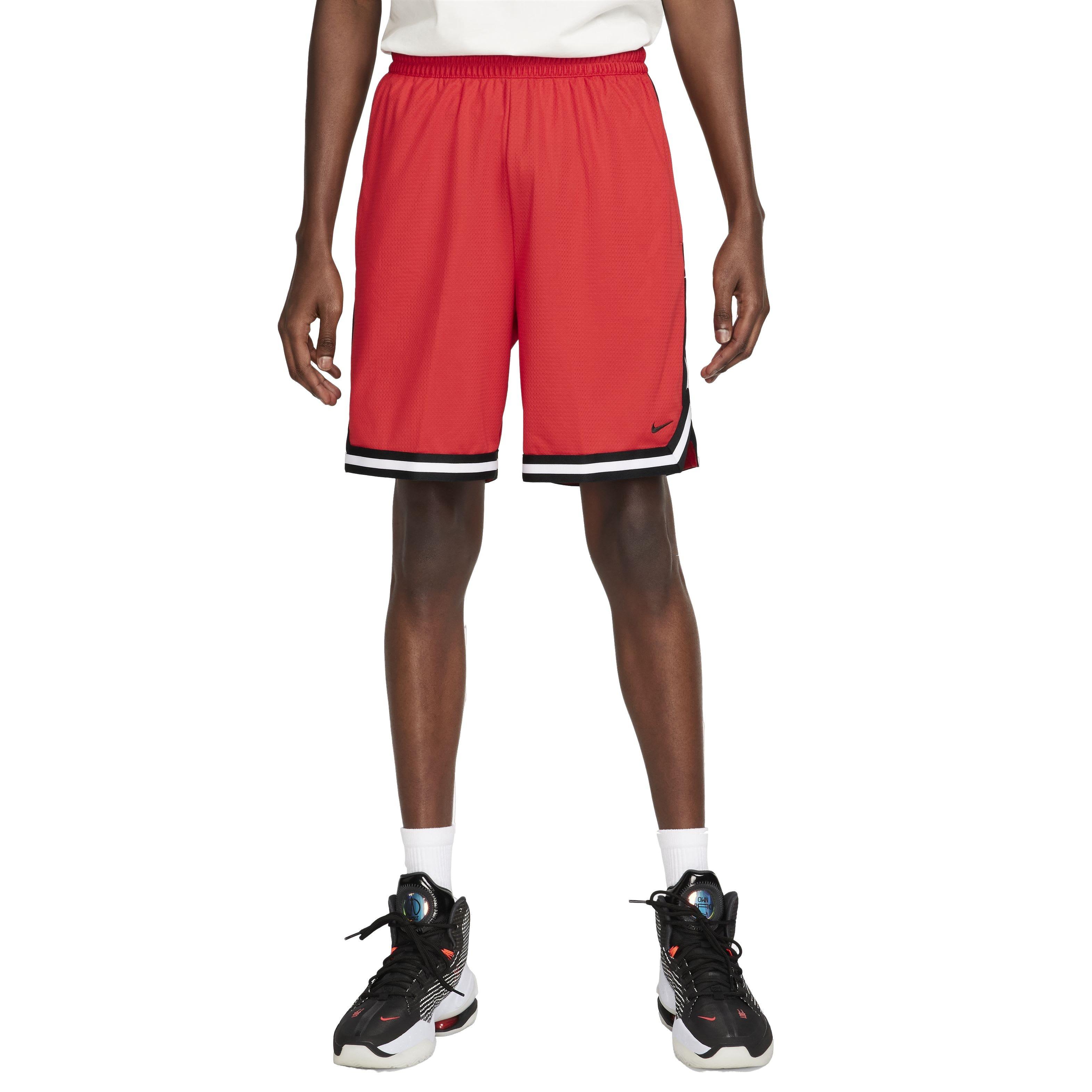 Nike Men's DNA Dri-FIT 8" Basketball Shorts - RED Thumbnail View 3