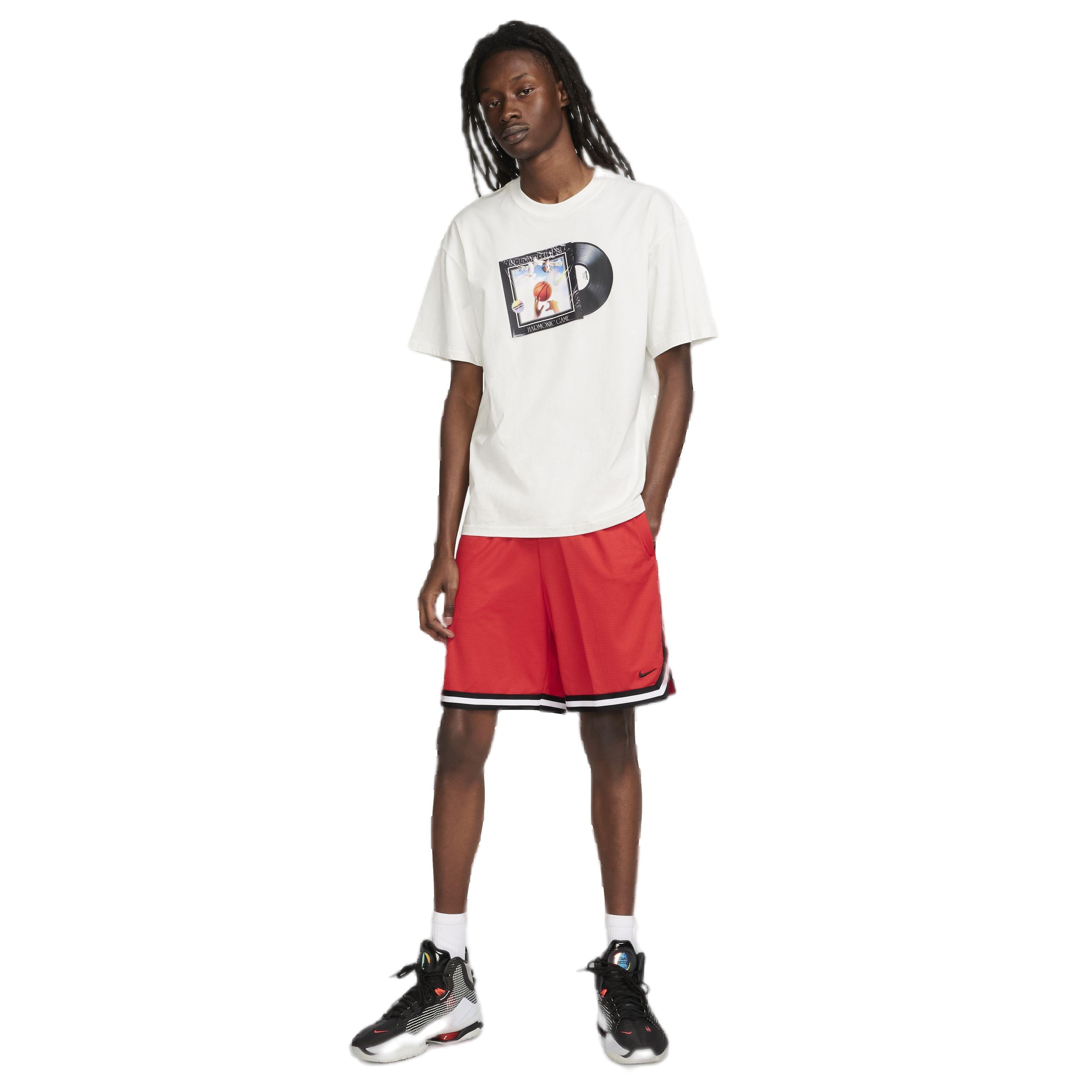 Nike Men's DNA Dri-FIT 8" Basketball Shorts - RED Thumbnail View 7