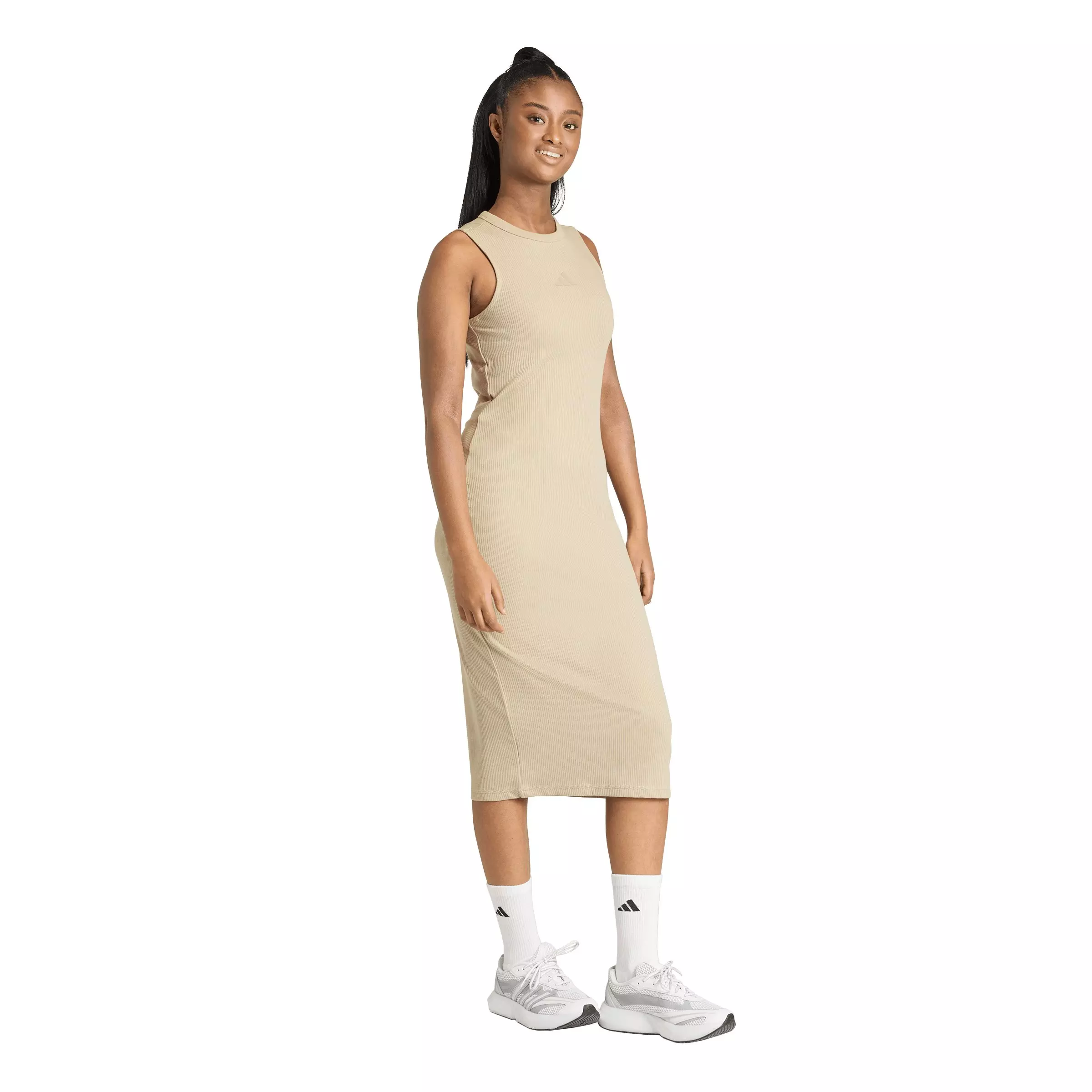 adidas Women's All SZN Rib Dress -Khaki - KHAKI