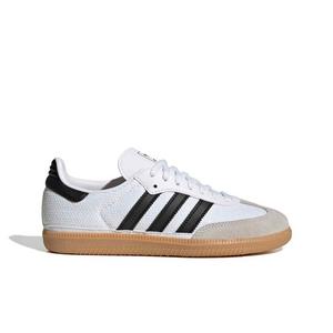 adidas Originals Samba OG "Ftwr White/Core Black/Grey One" Grade School Girls' Shoe - WHITE/BLACK/GREY