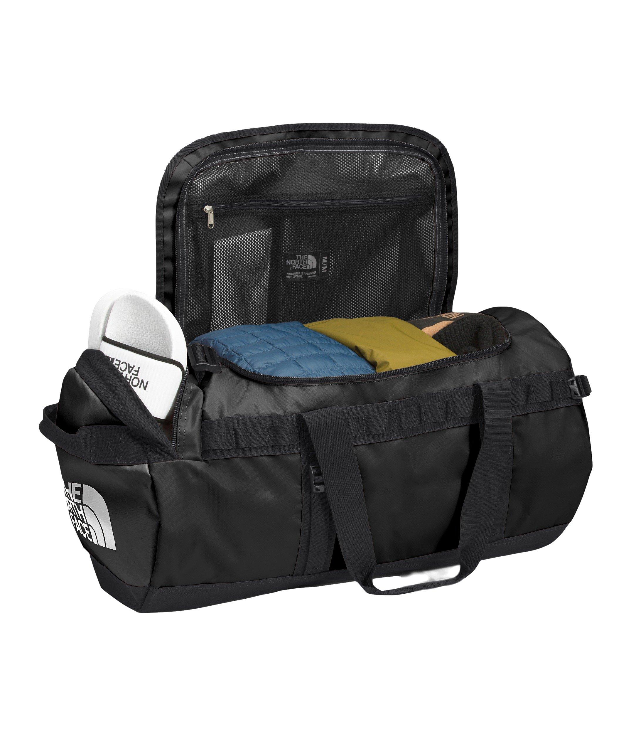 The North Face Base Camp Duffel M - Black/White - BLACK/WHITE Thumbnail View 4
