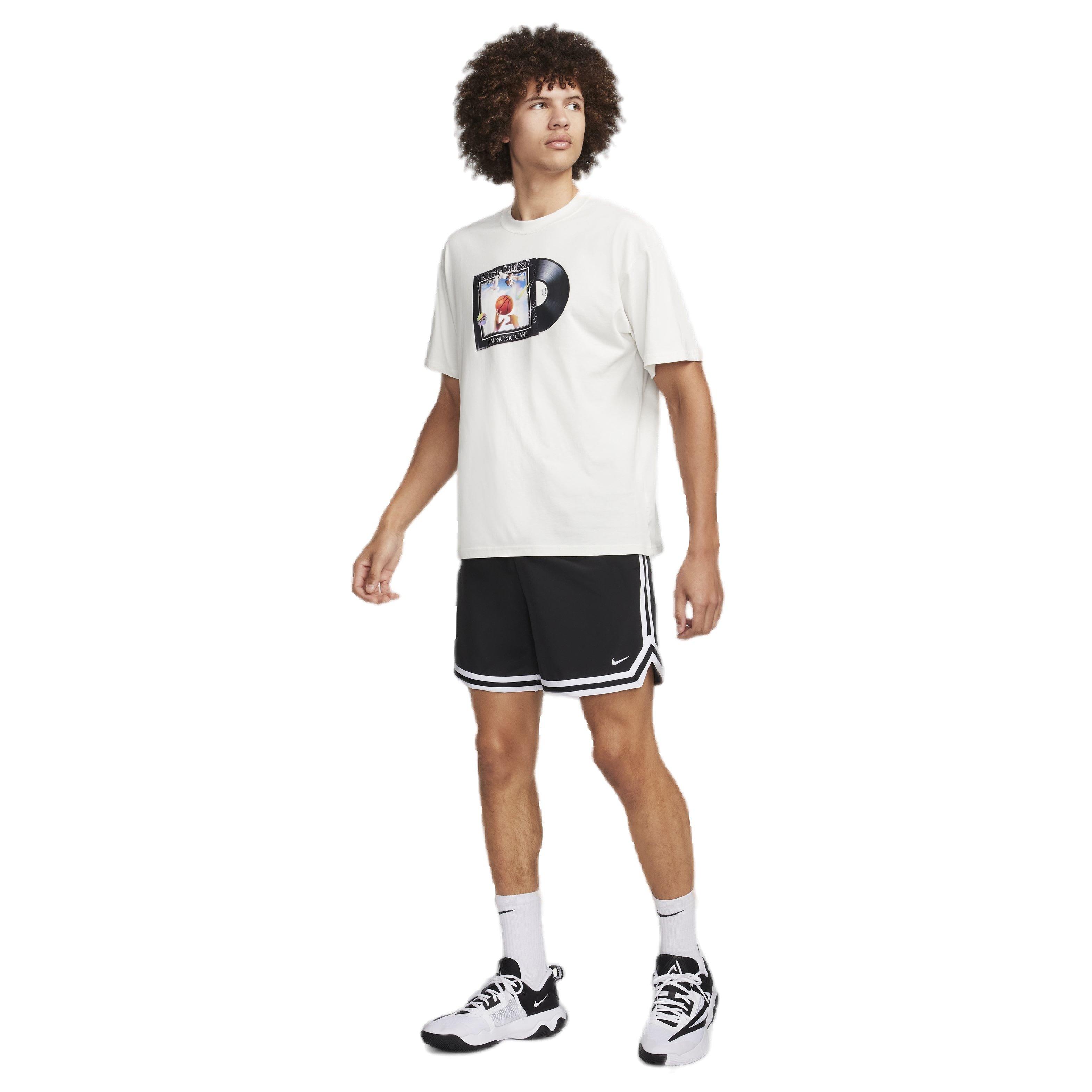 Nike Men's DNA Dri-FIT 6" UV Woven Basketball Shorts - BLACK Thumbnail View 7