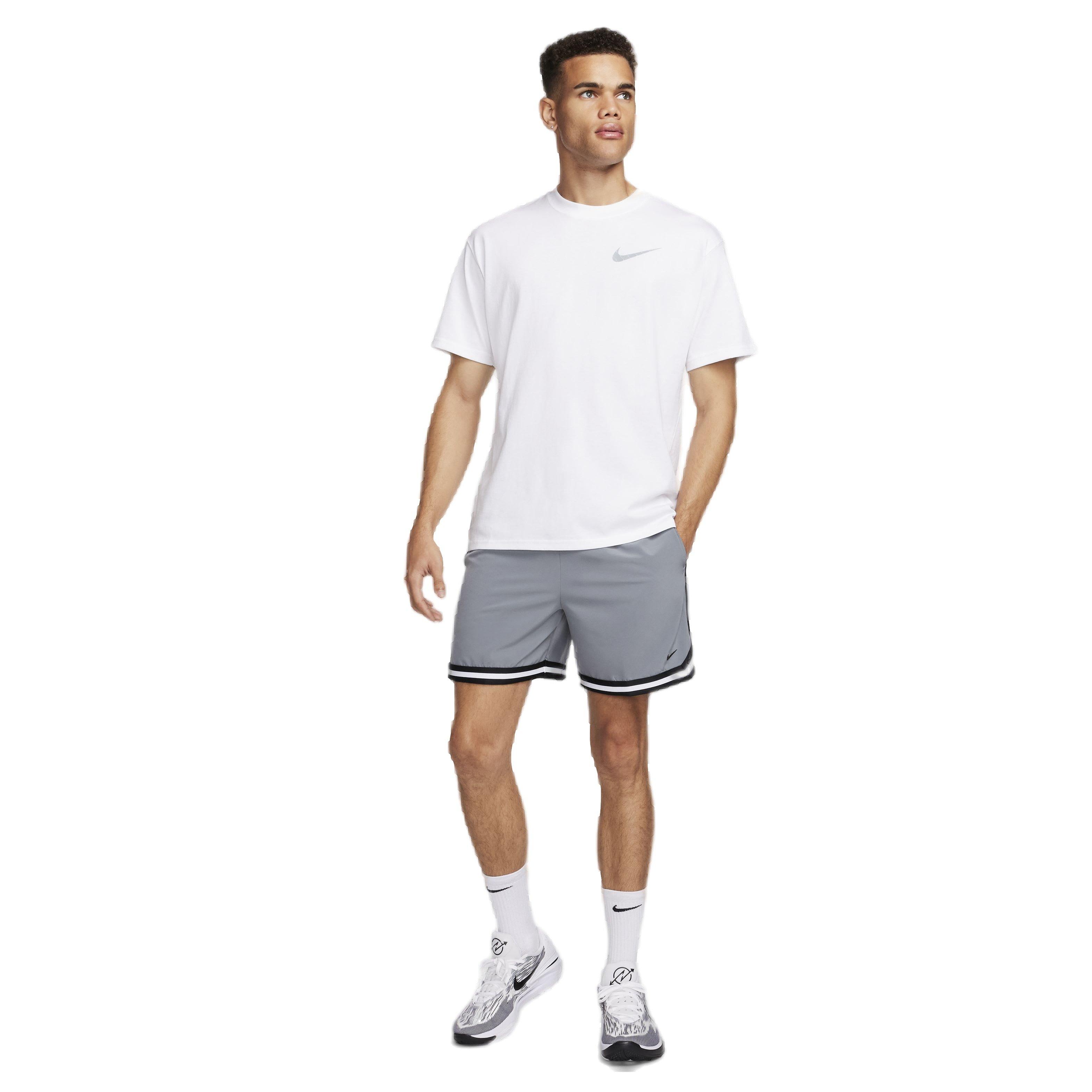 Nike Men's DNA Dri-FIT 6" UV Woven Basketball Shorts - GREY Thumbnail View 7