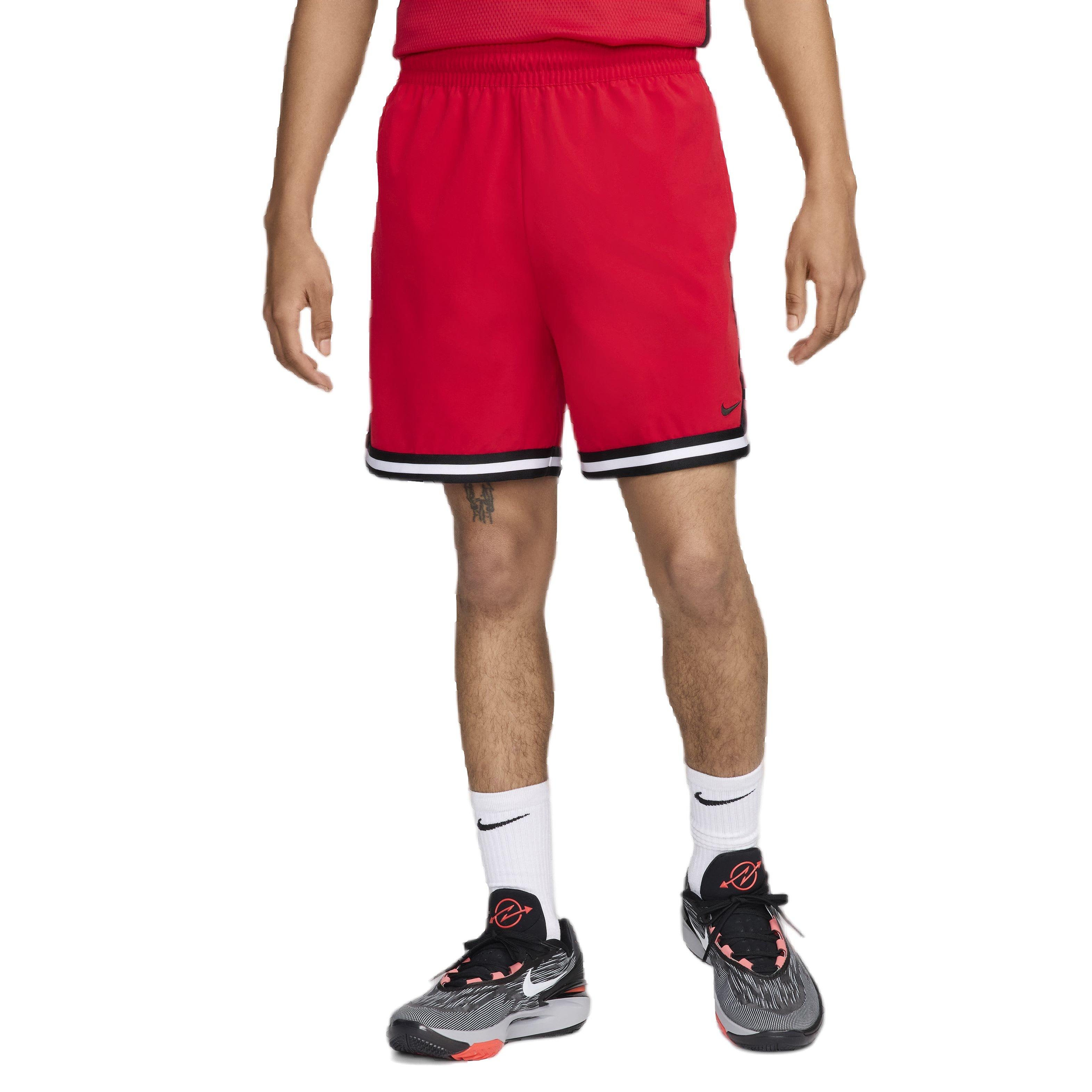 Nike Men's DNA Dri-FIT 6" UV Woven Basketball Shorts - RED Thumbnail View 3