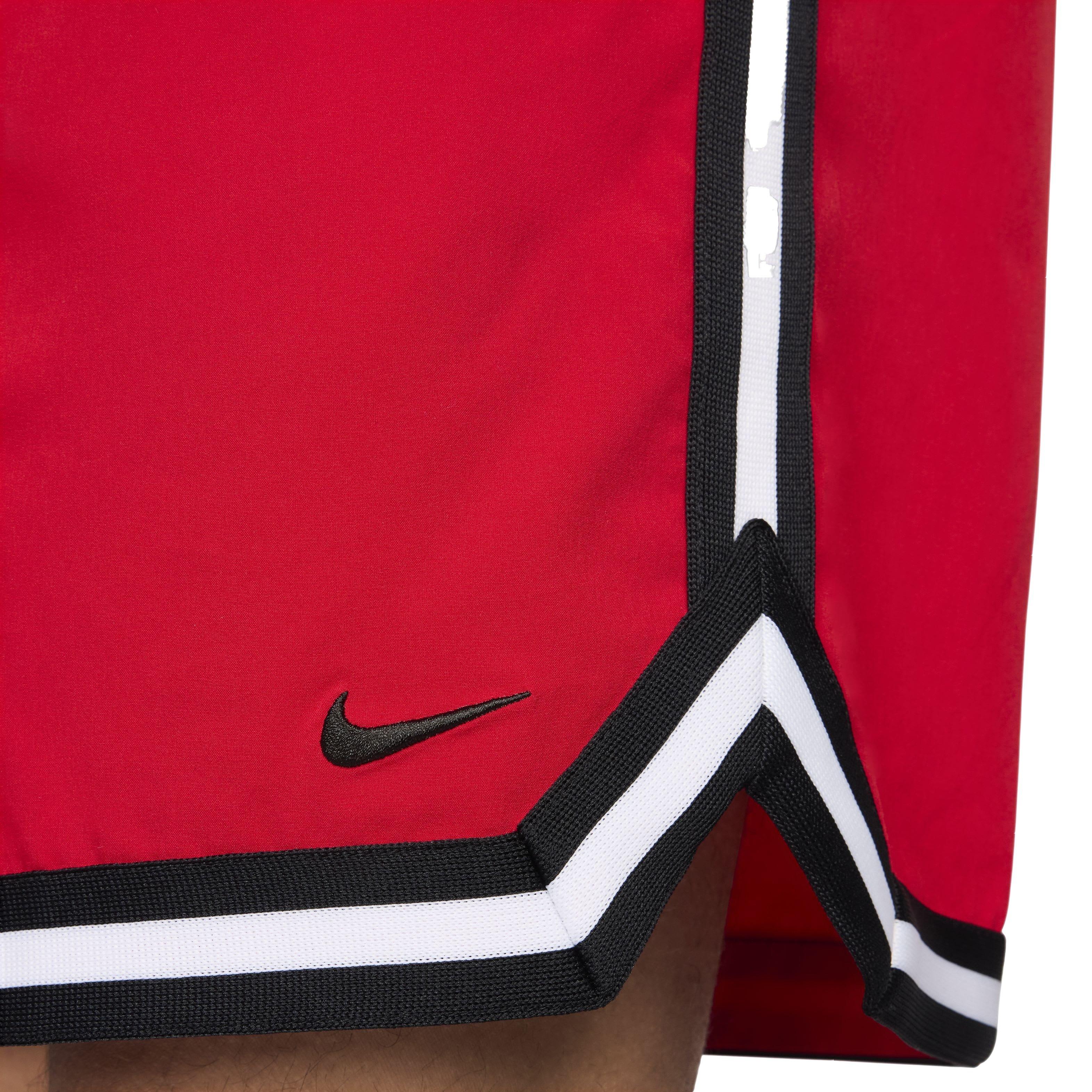 Nike Men's DNA Dri-FIT 6" UV Woven Basketball Shorts - RED Thumbnail View 6