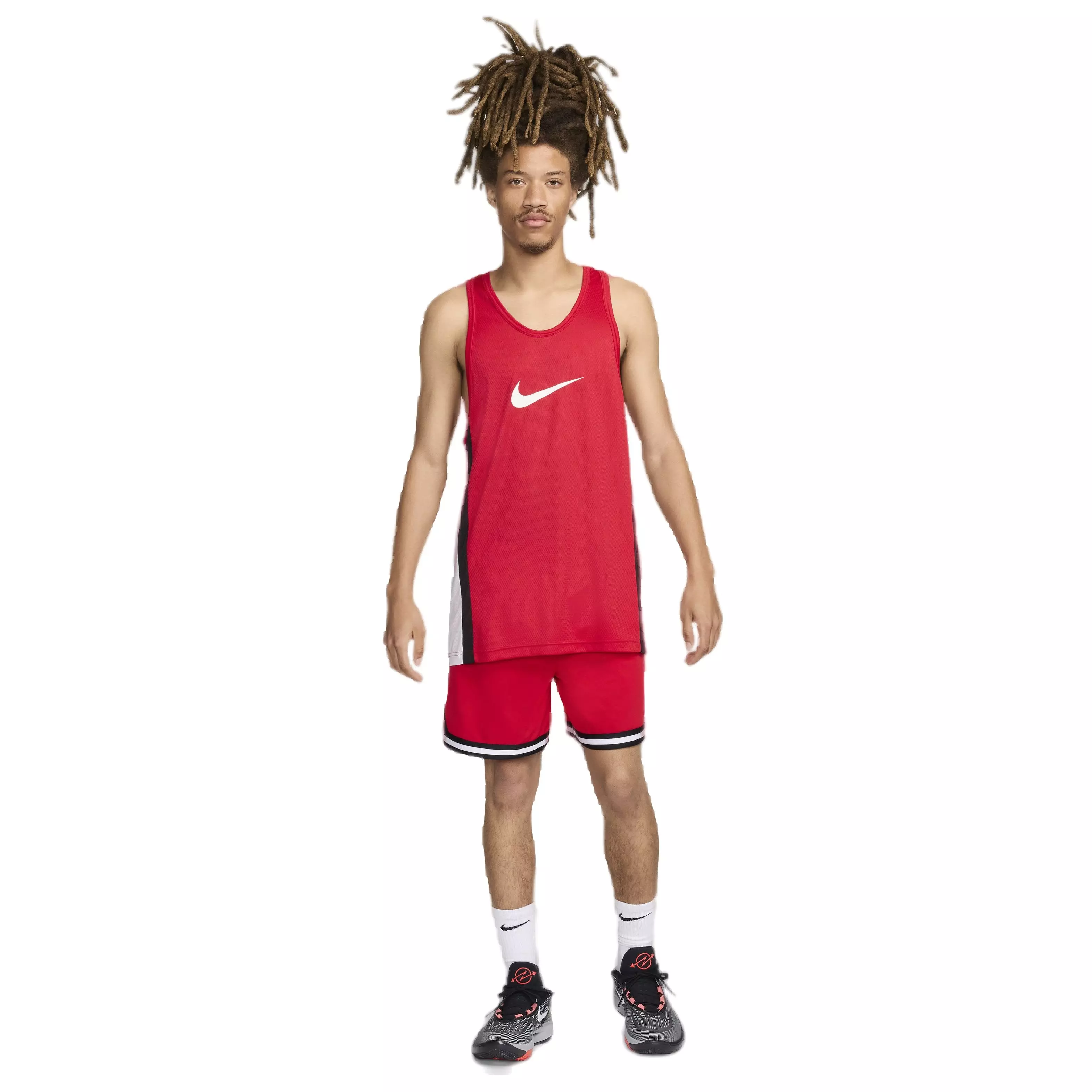 Nike Men's DNA Dri-FIT 6" UV Woven Basketball Shorts - RED