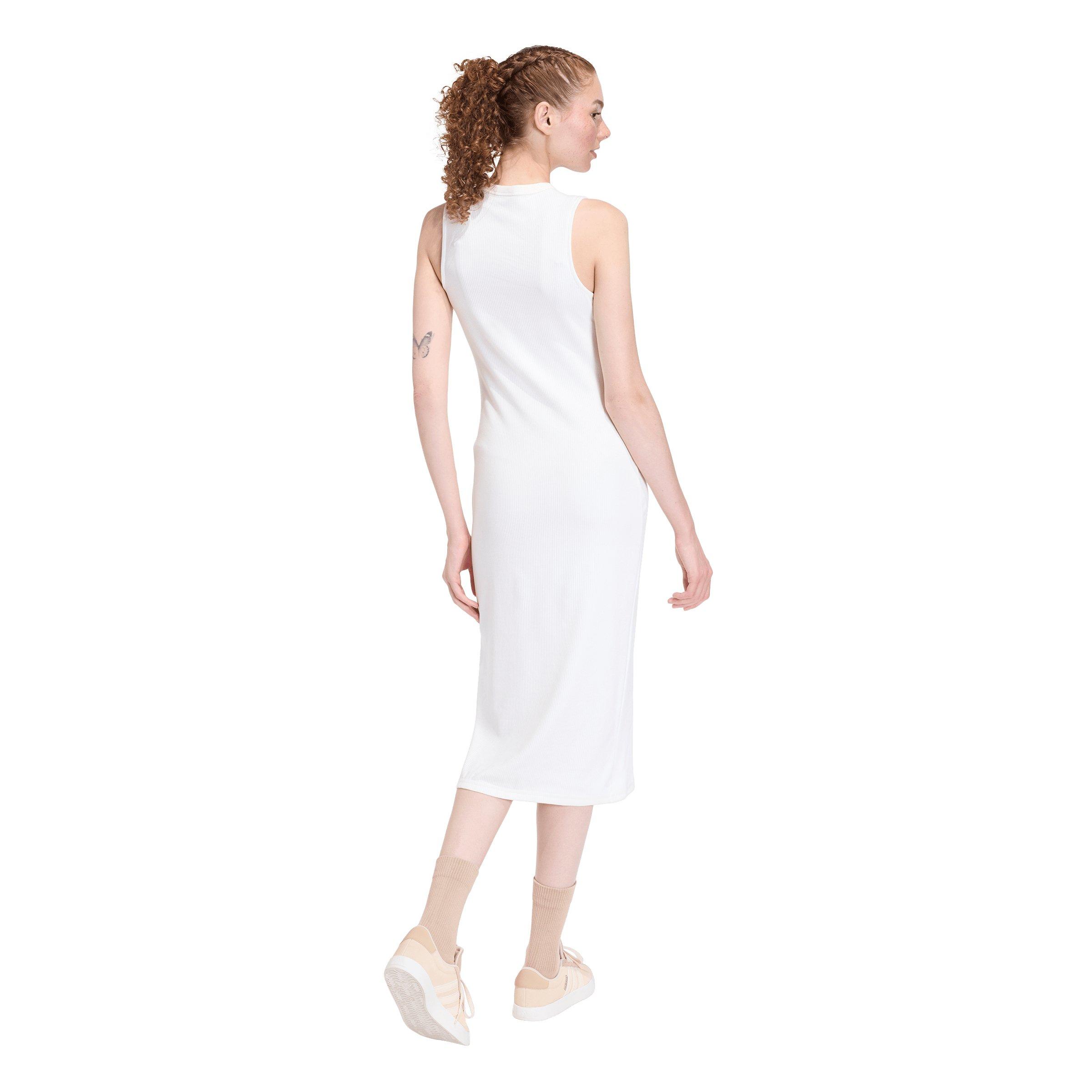 adidas Women's All SZN Rib Dress -Off White - OFF-WHITE Thumbnail View 2