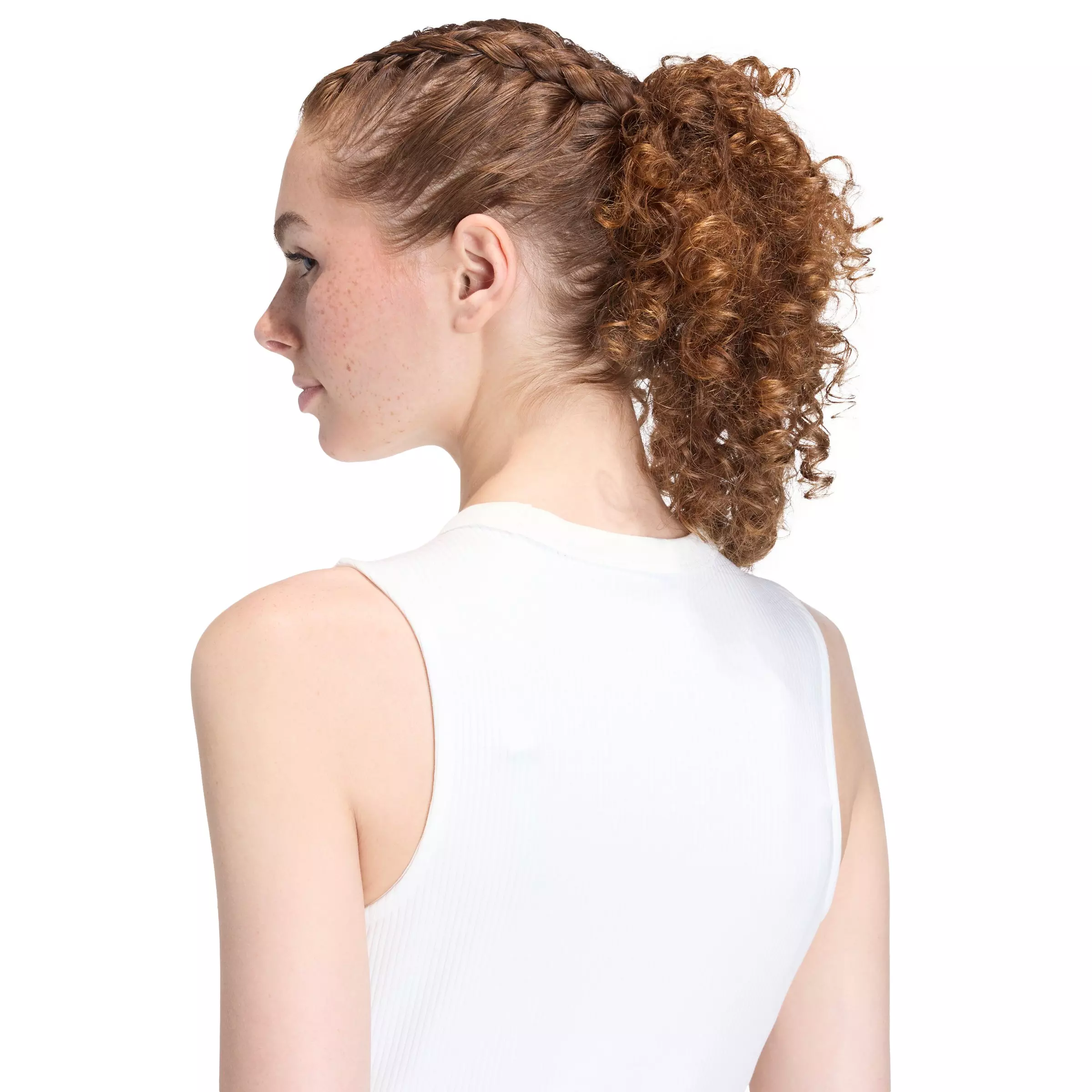 adidas Women's All SZN Rib Dress - Off-White - OFF-WHITE