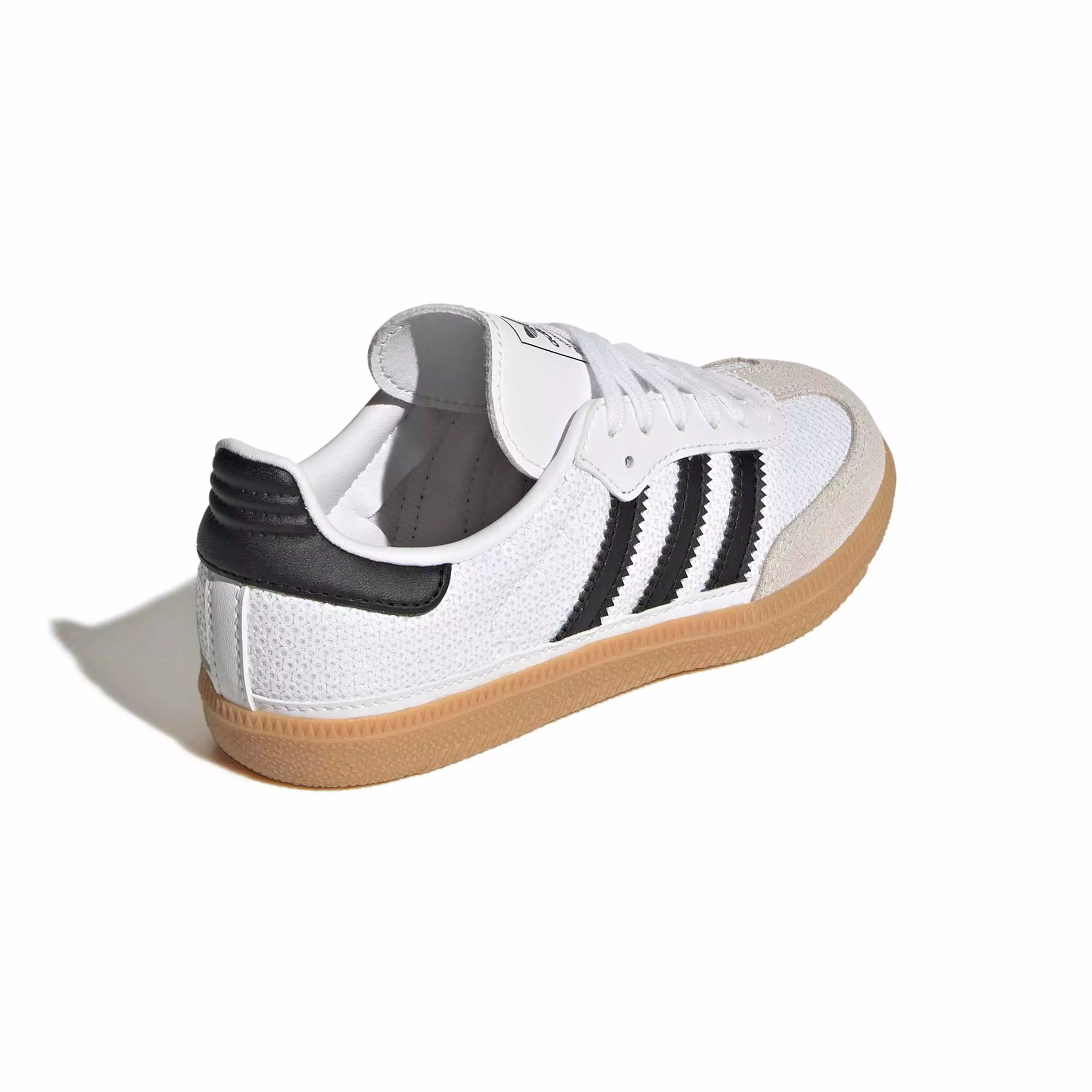 adidas Originals Samba OG "Ftwr White/Core Black/Grey One" Preschool Girls' Shoe - WHITE/BLACK/GREY