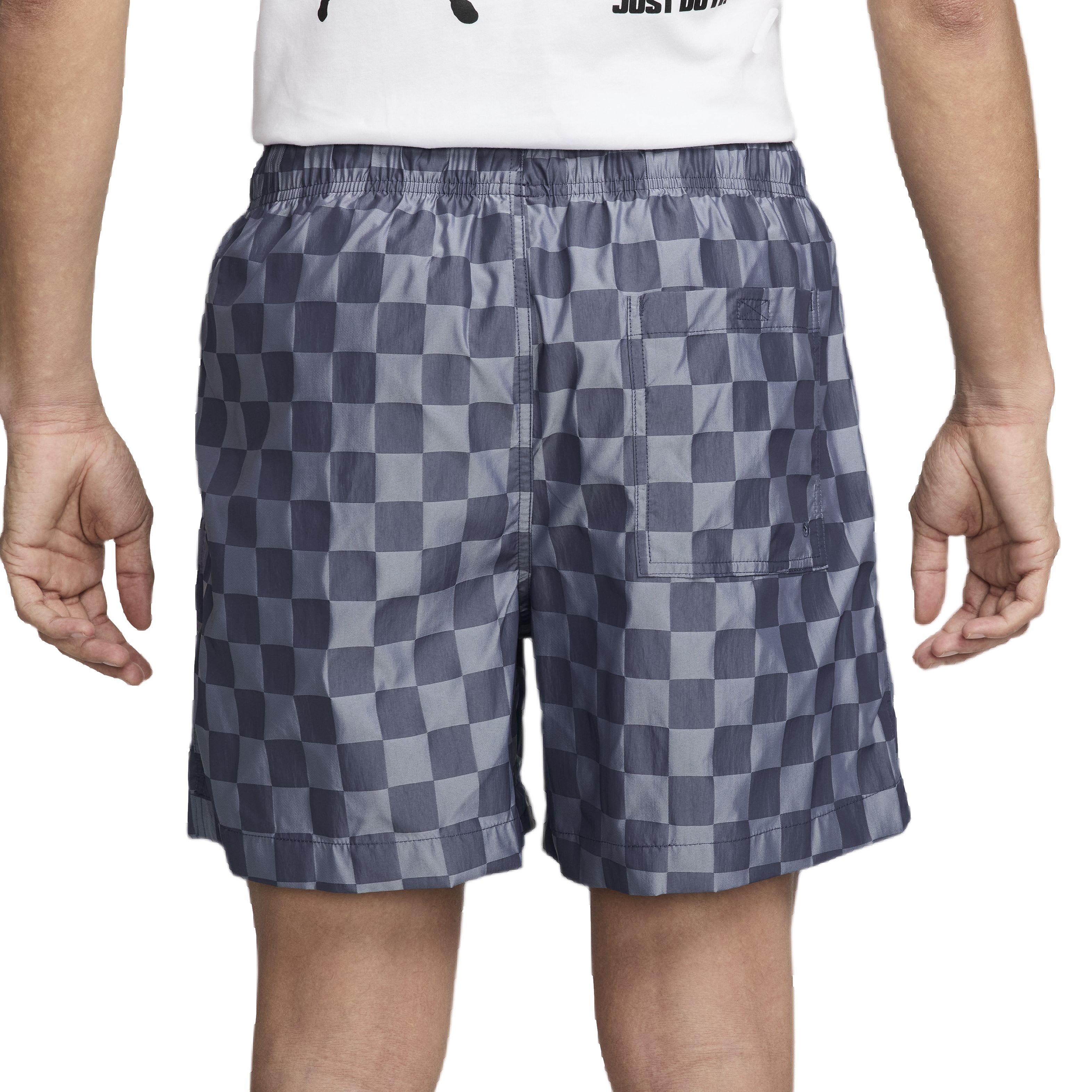 Nike Men's Club Checker Flow Shorts - BLUE Thumbnail View 2