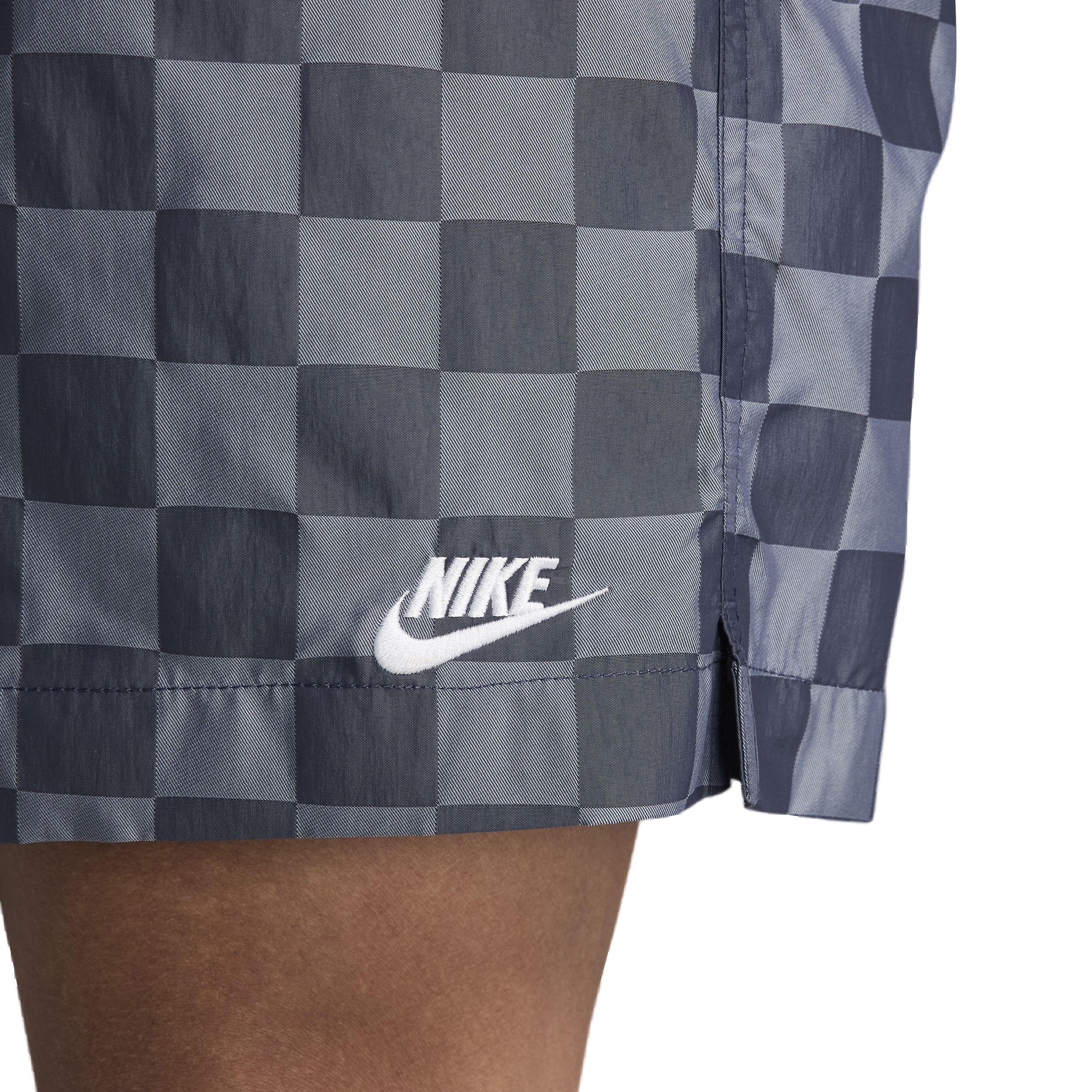 Nike Men's Club Checker Flow Shorts - BLUE Thumbnail View 4