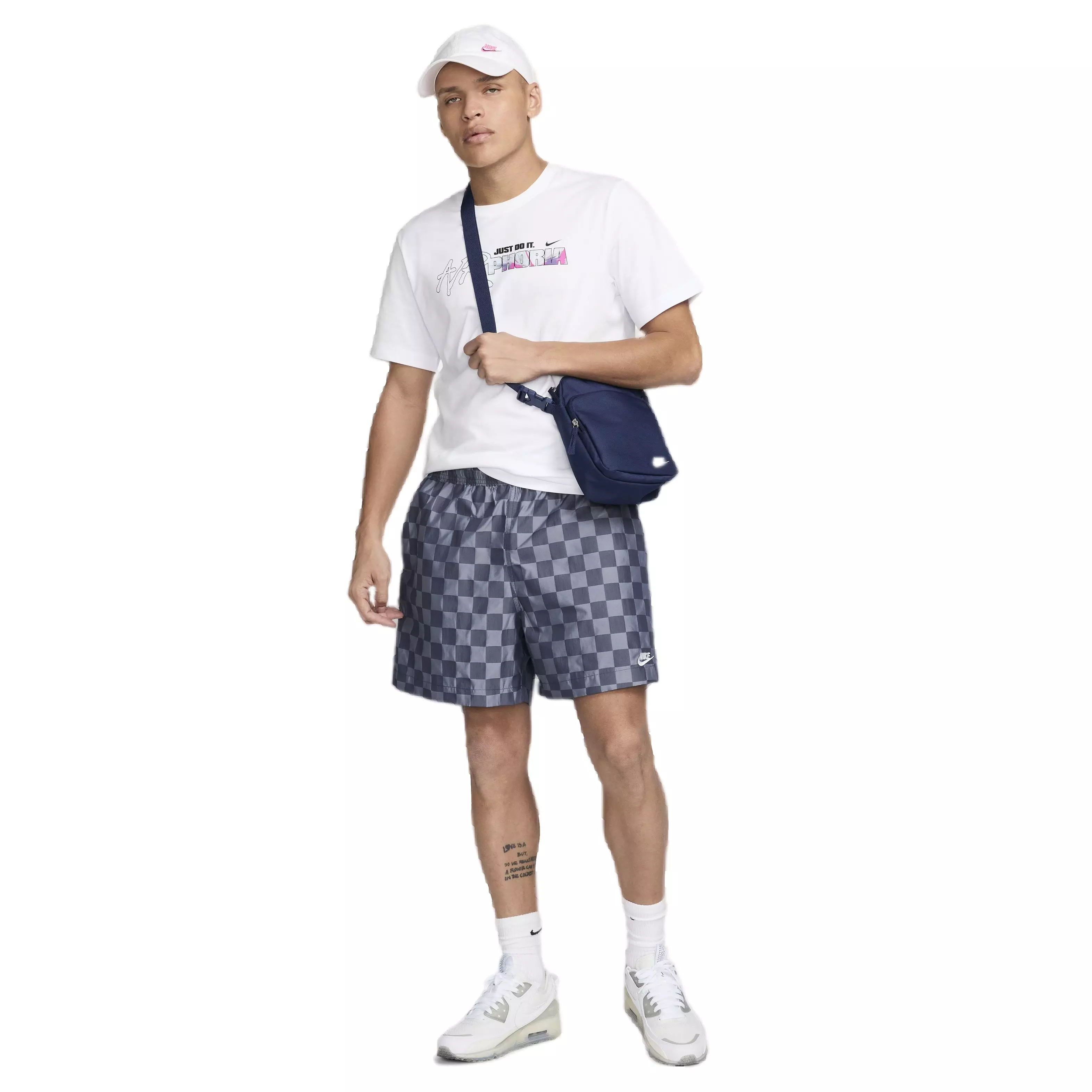 Nike Men's Club Checker Flow Shorts - BLUE