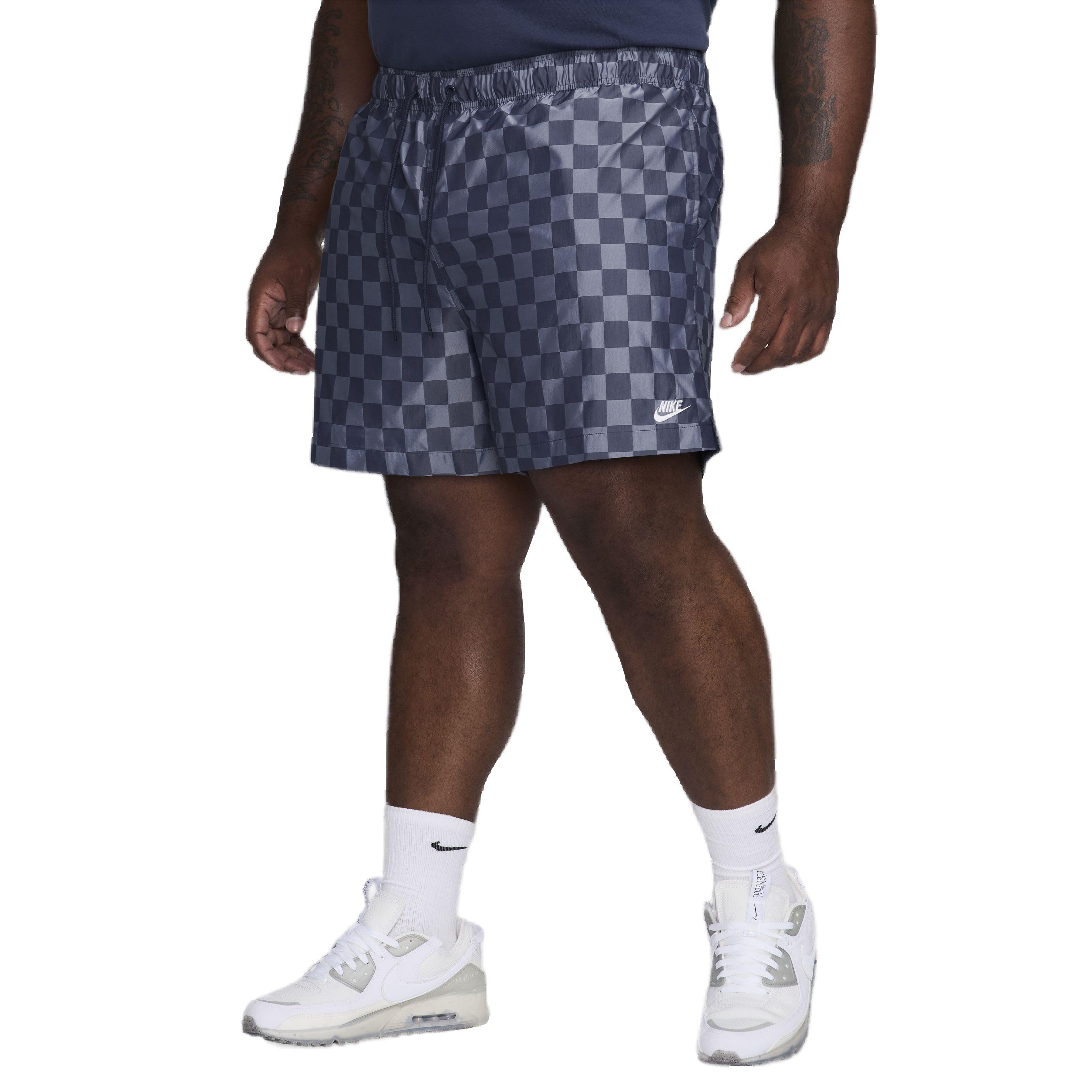 Nike Men's Club Checker Flow Shorts - BLUE Thumbnail View 7