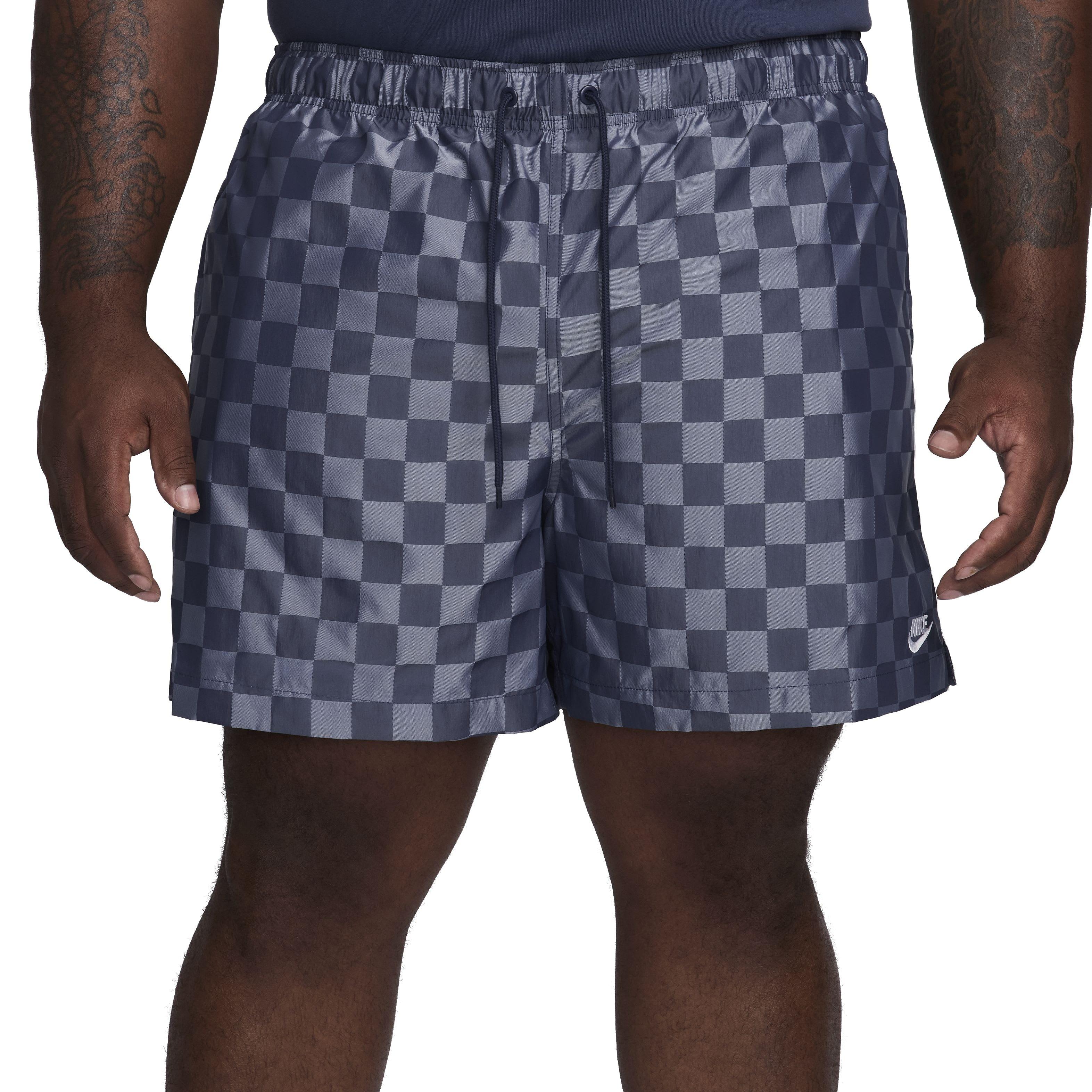Nike Men's Club Checker Flow Shorts - BLUE Thumbnail View 8