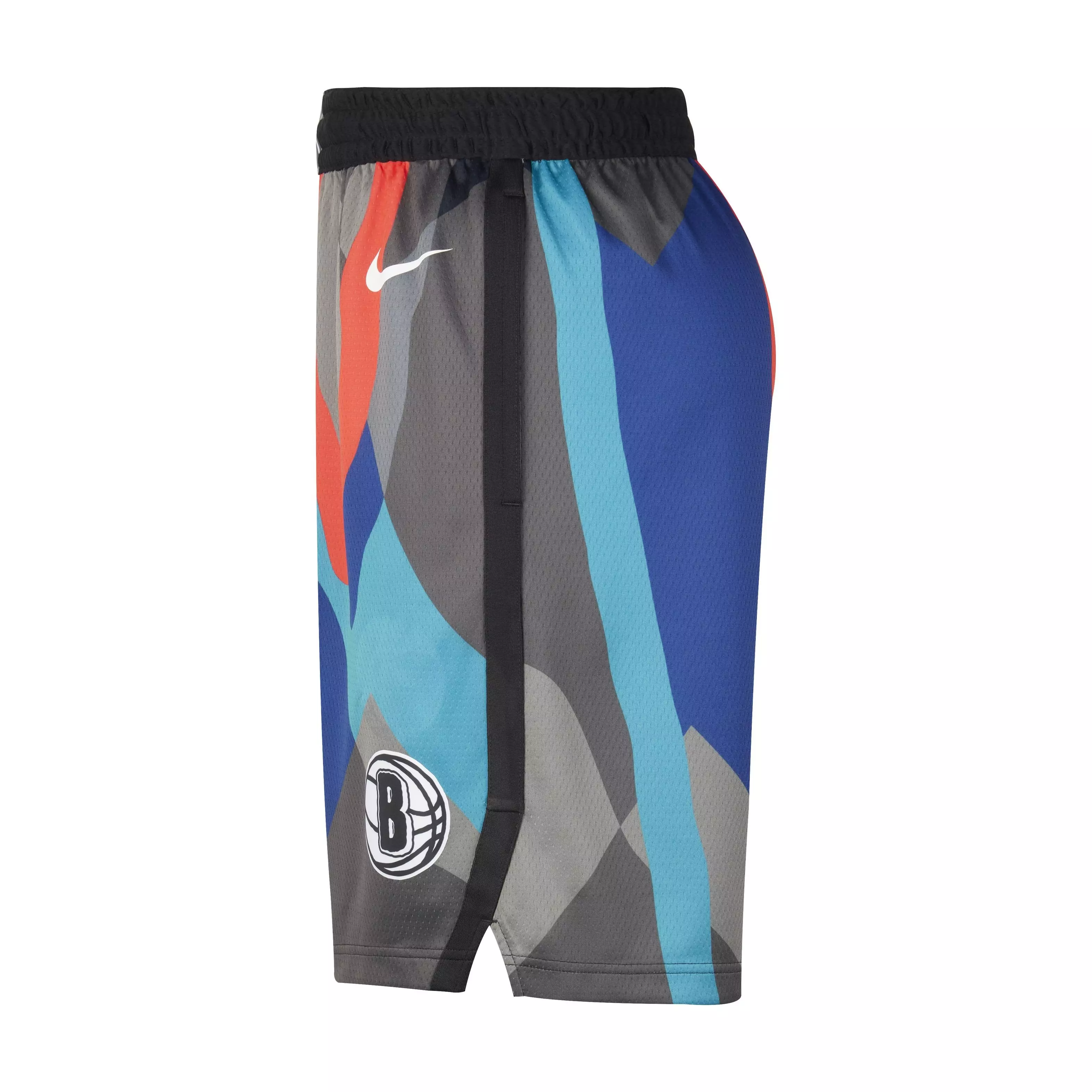 Nike Men's Dri-FIT NBA Brooklyn Nets 2023/24 City Edition Swingman Shorts -Black/White - BLACK/WHITE