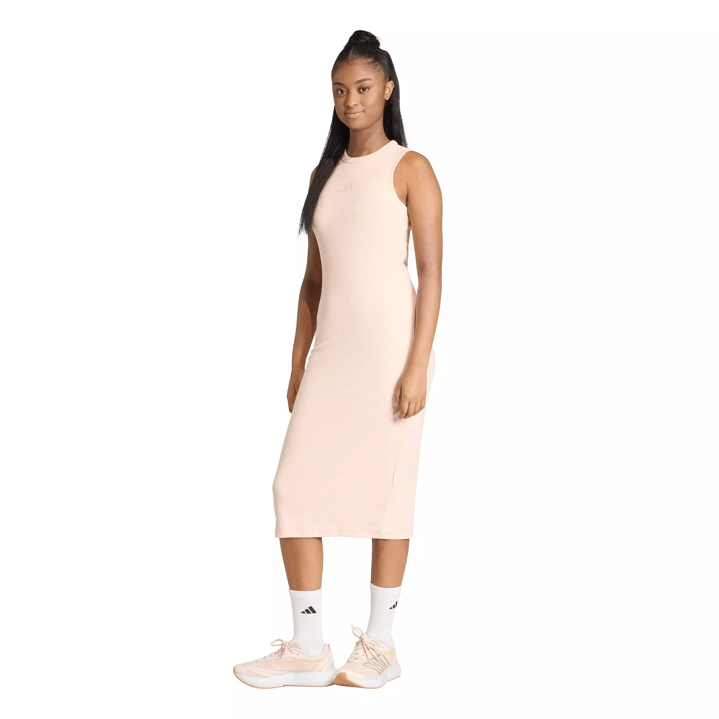 adidas Women's All SZN Rib Dress -Lt Pink - LT PINK