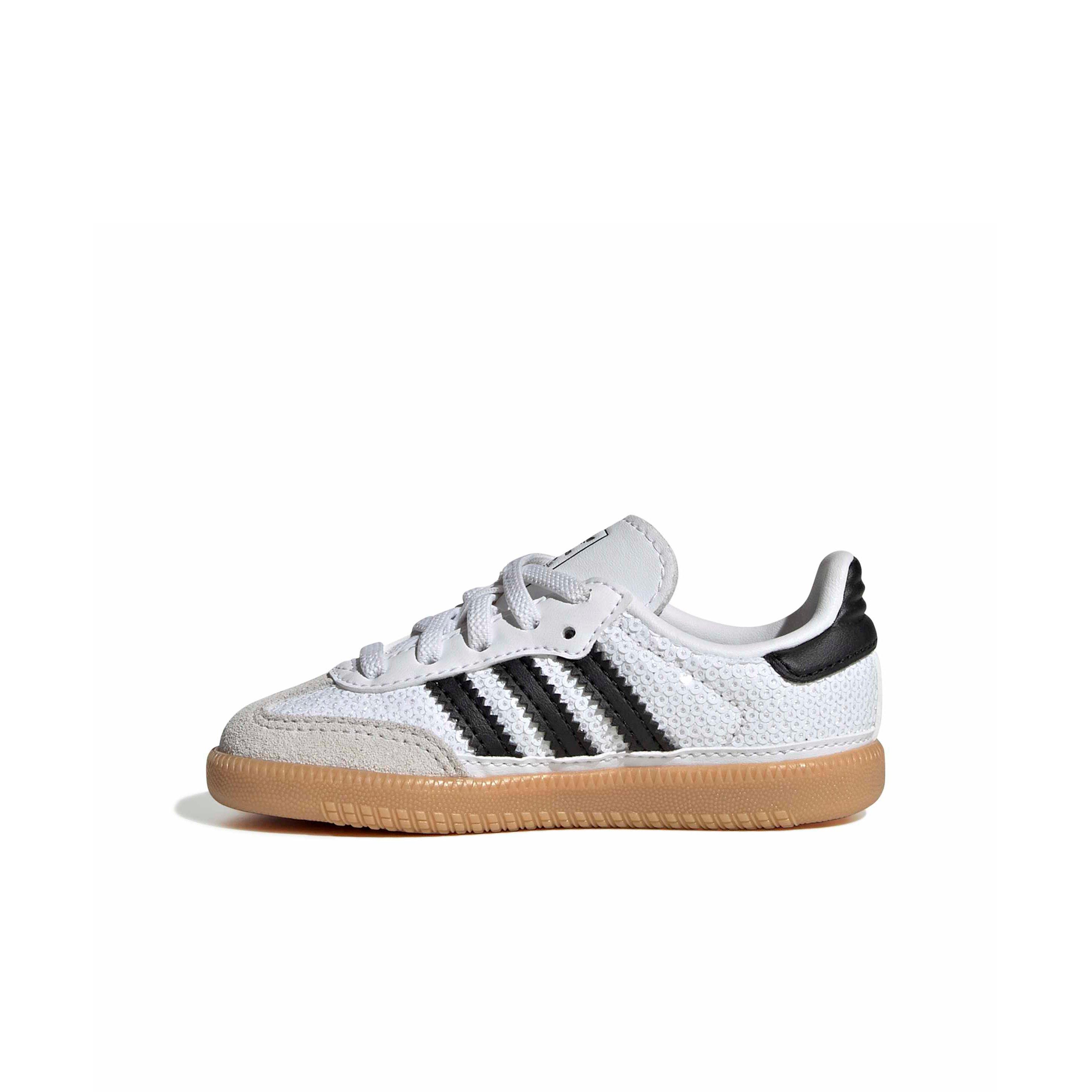 adidas Originals Samba OG CCEL "Ftwr White/Core Black/Grey One" Infant Girls' Shoe - WHITE/BLACK/GREY