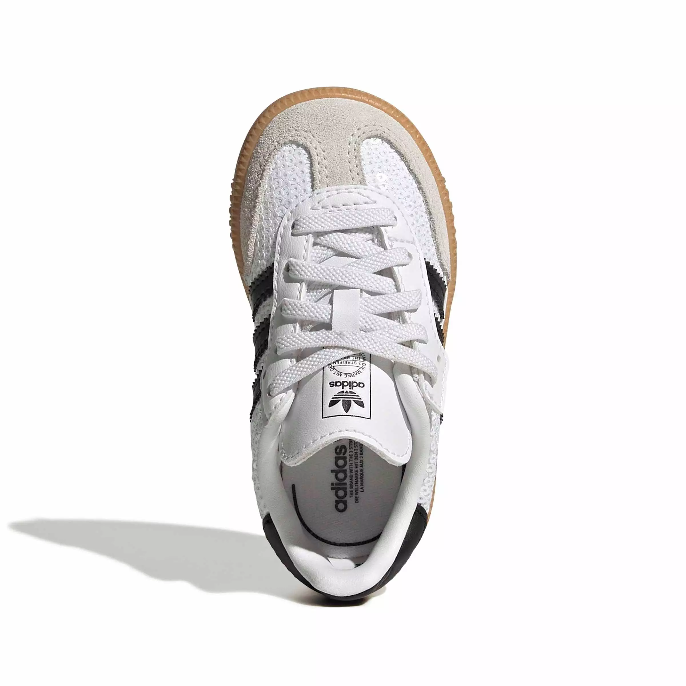 adidas Originals Samba OG CCEL "Ftwr White/Core Black/Grey One" Infant Girls' Shoe - WHITE/BLACK/GREY