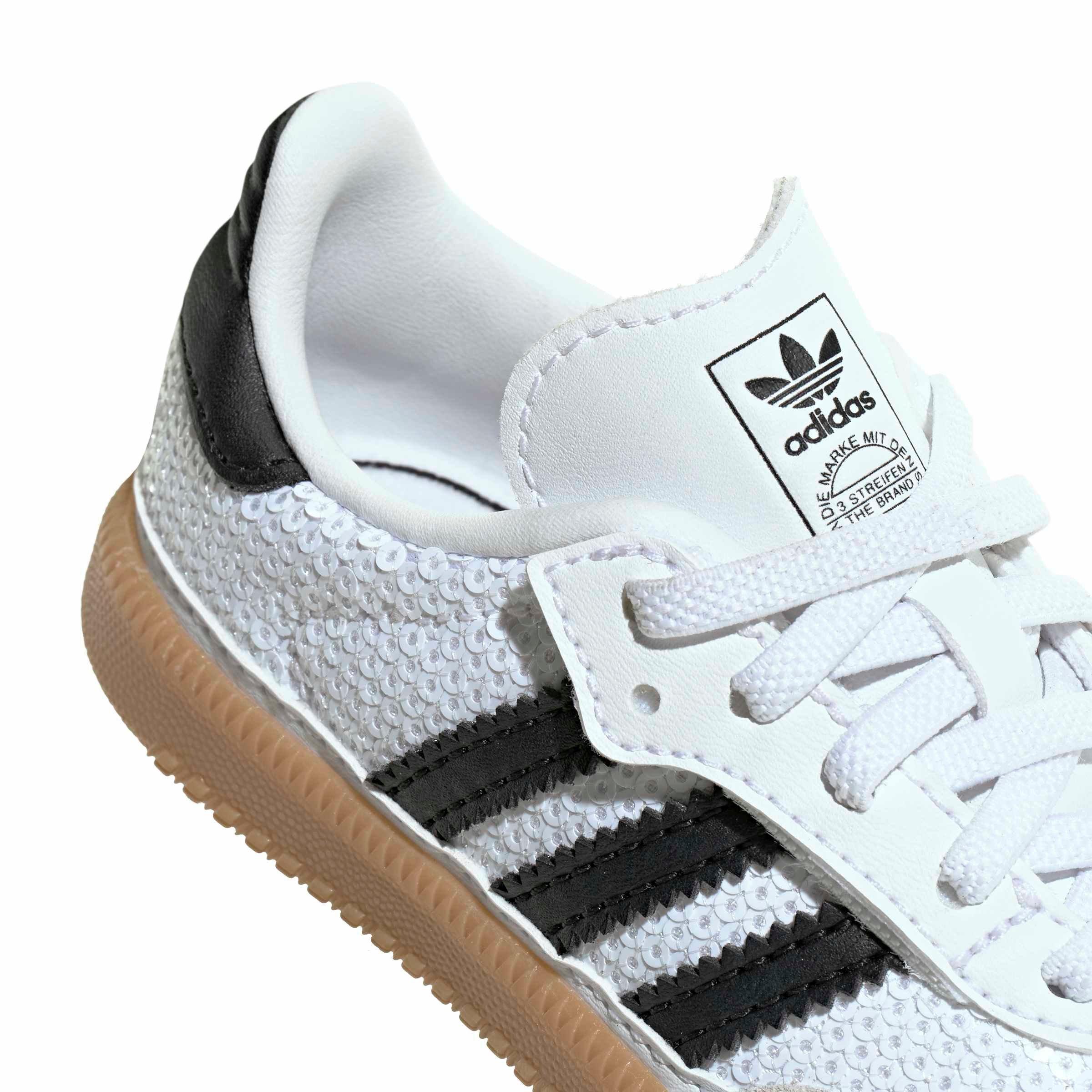 adidas Originals Samba OG CCEL "Ftwr White/Core Black/Grey One" Infant Girls' Shoe - WHITE/BLACK/GREY