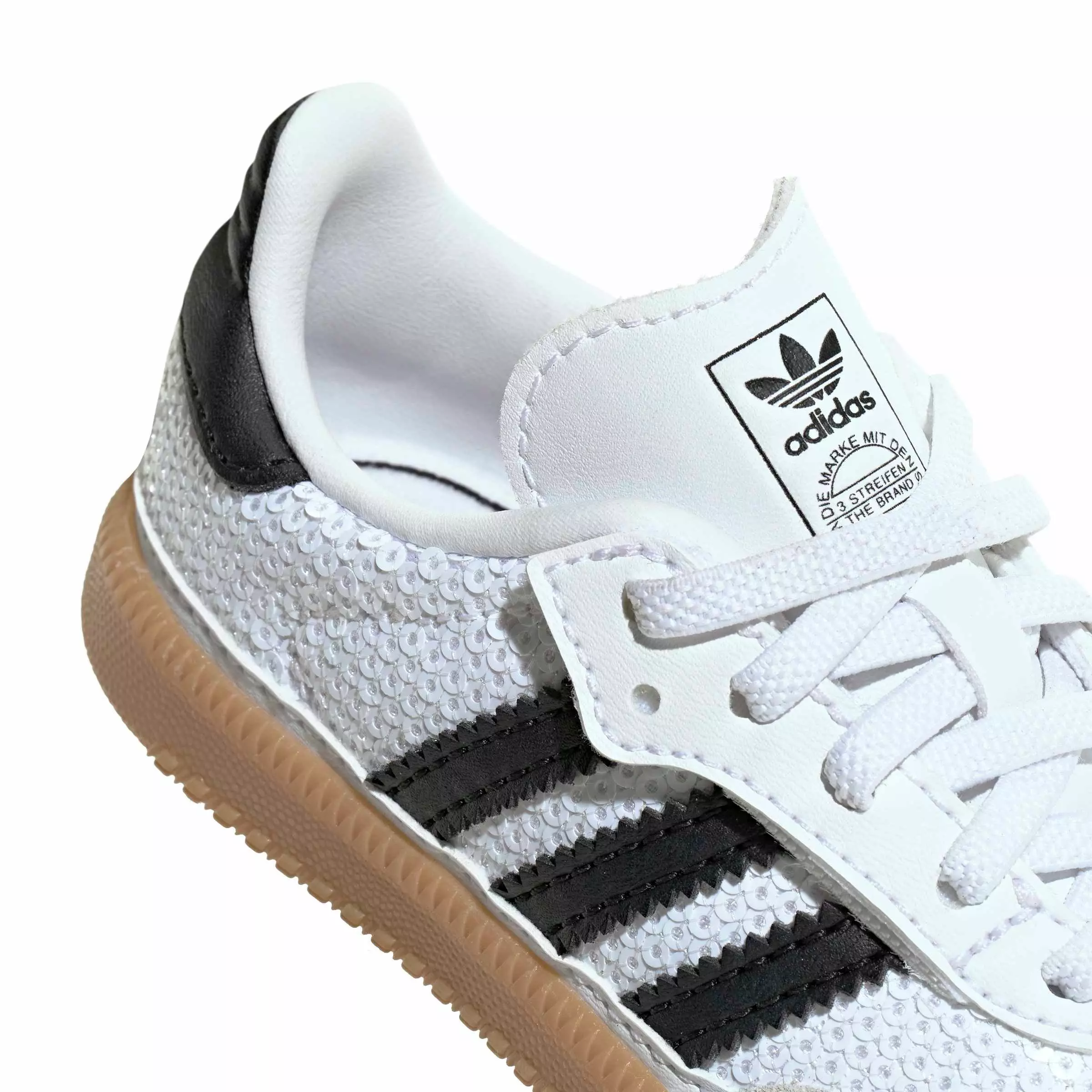 adidas Originals Samba OG CCEL "Ftwr White/Core Black/Grey One" Infant Girls' Shoe - WHITE/BLACK/GREY