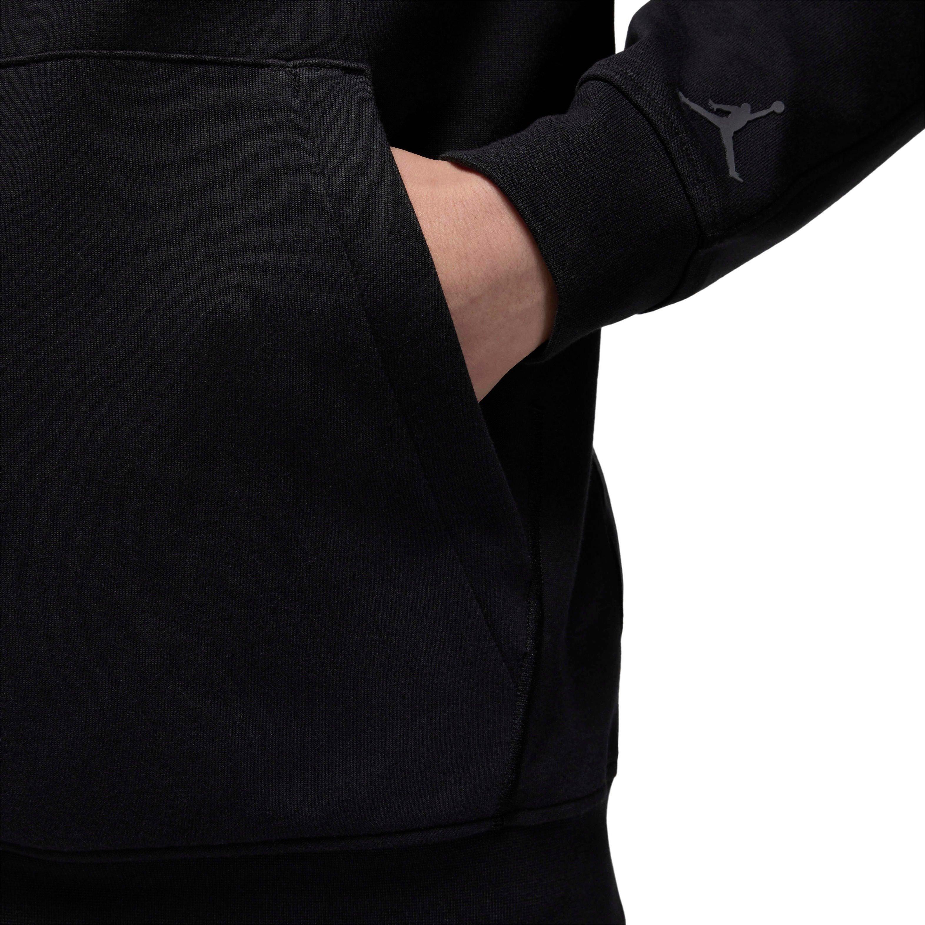 Jordan Men's Sport Hoop Fleece Dri-FIT Pullover Hoodie -Black - BLACK Thumbnail View 4