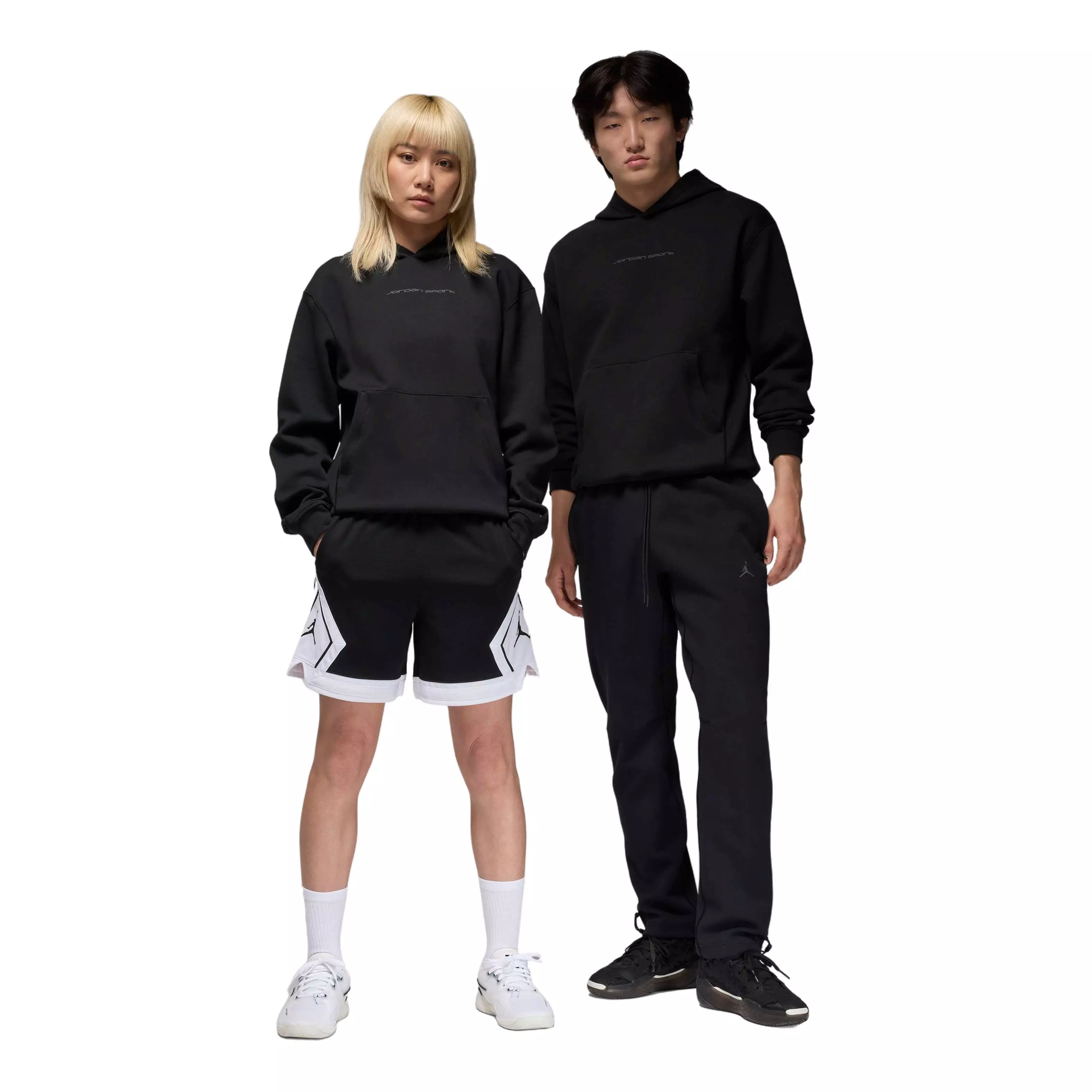 Jordan Men's Sport Hoop Fleece Dri-FIT Pullover Hoodie -Black - BLACK