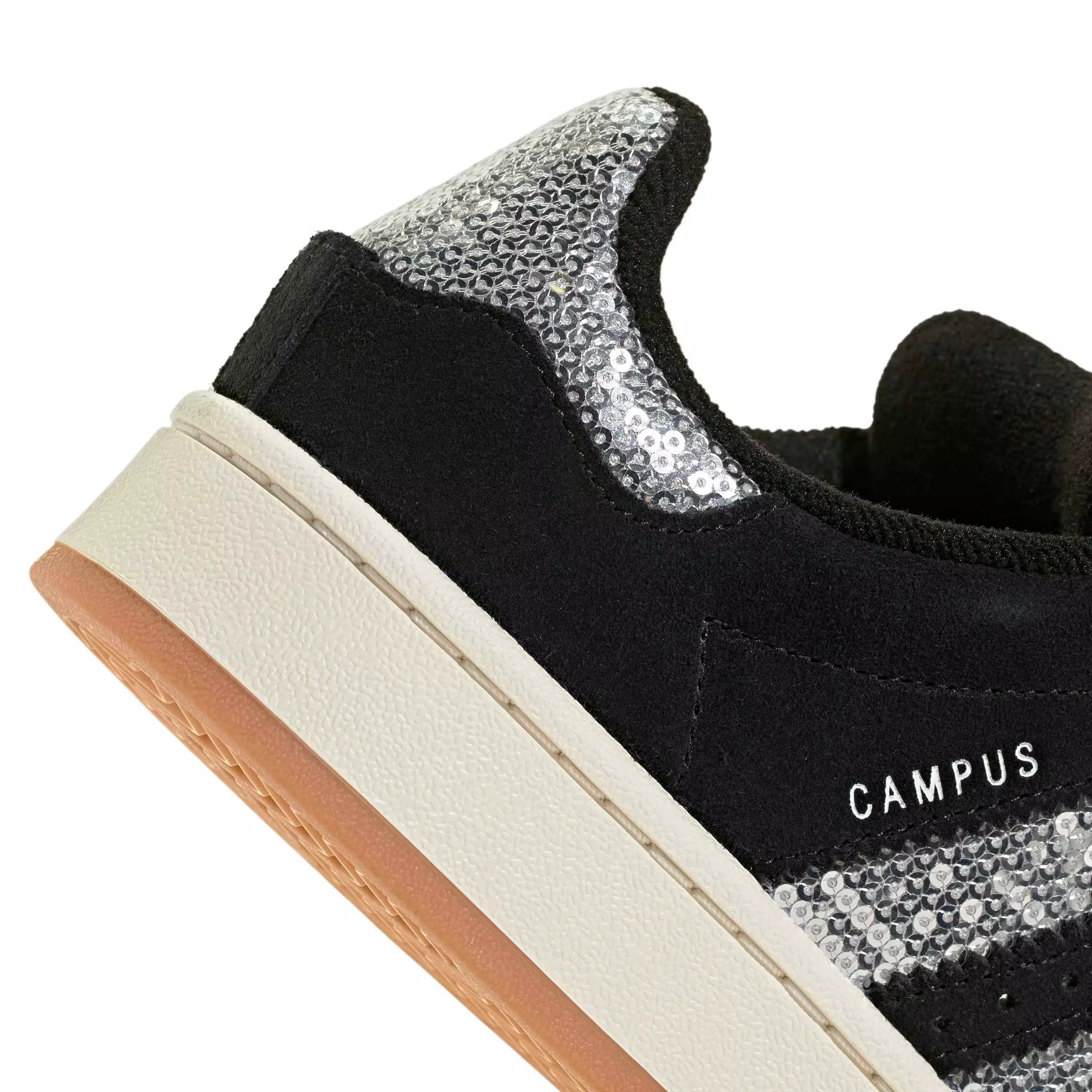 adidas Originals Campus 00s "Core Black/Silver Metallic/Gum 2" Grade School Girls' Shoe - BLACK/SILVER/GUM