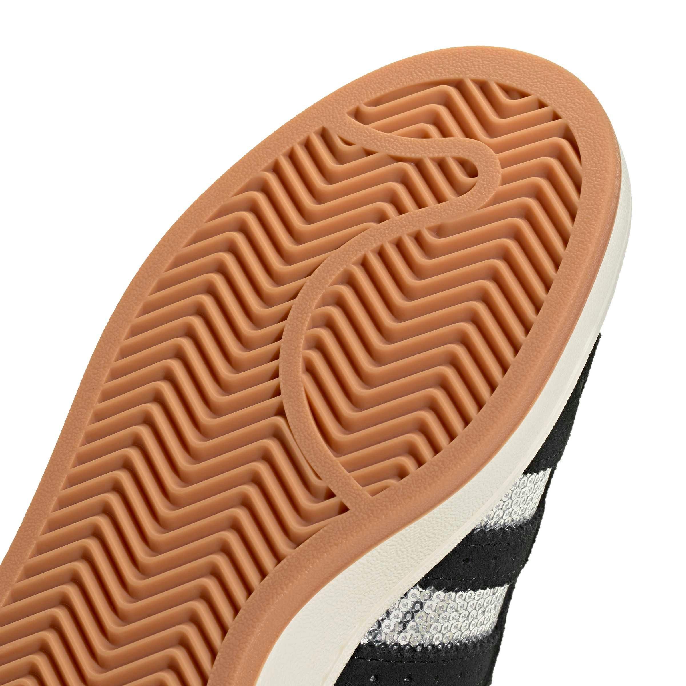 adidas Originals Campus 00s "Core Black/Silver Metallic/Gum 2" Grade School Girls' Shoe - BLACK/SILVER/GUM