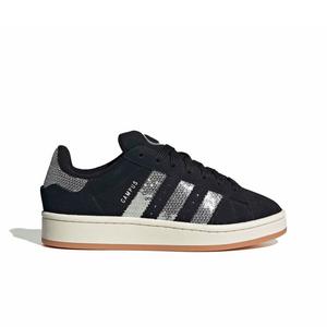 adidas Originals Campus 00s "Core Black/Silver Metallic/Gum 2" Grade School Girls' Shoe - BLACK/SILVER/GUM