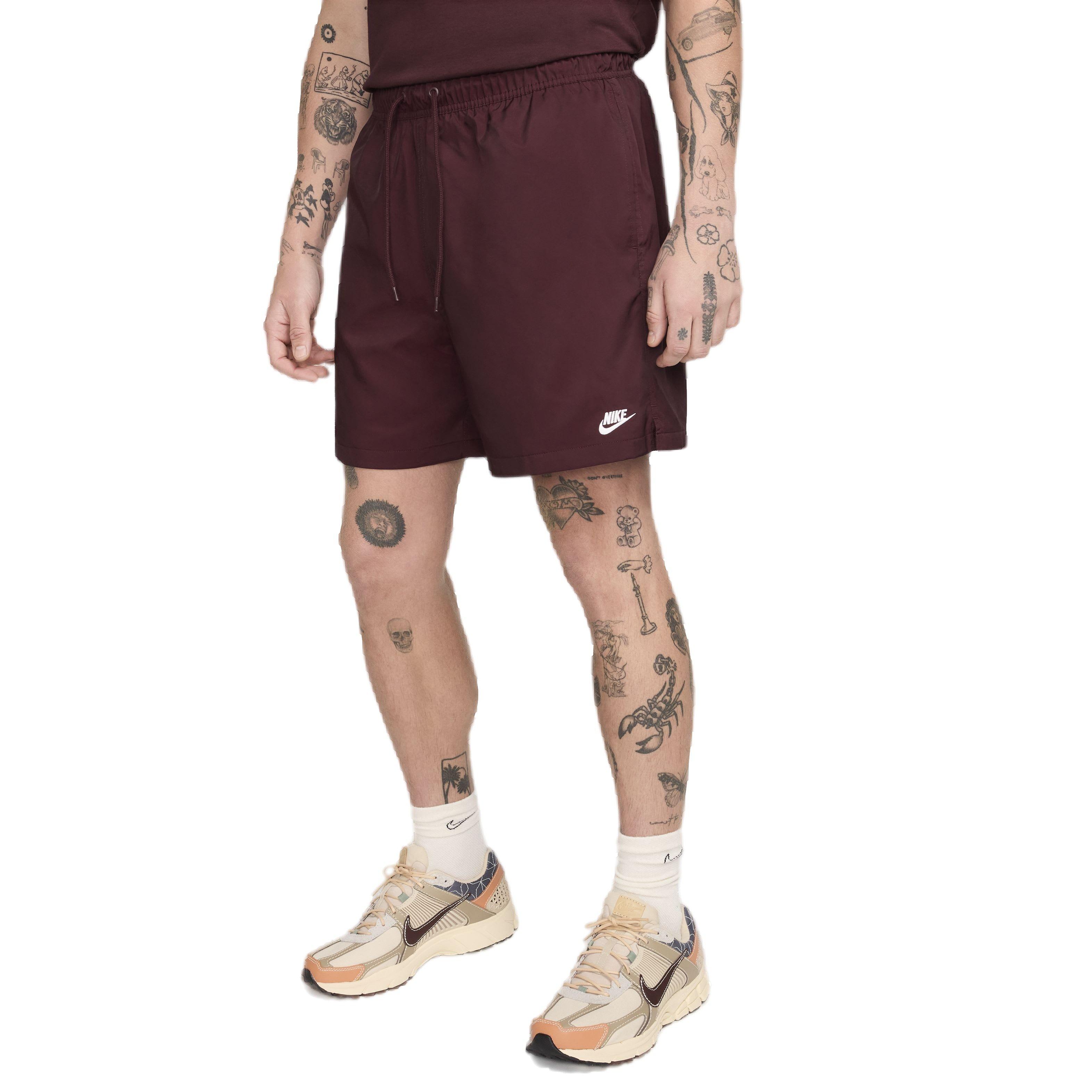 Nike Men's Club Woven Flow Shorts - RED Thumbnail View 3