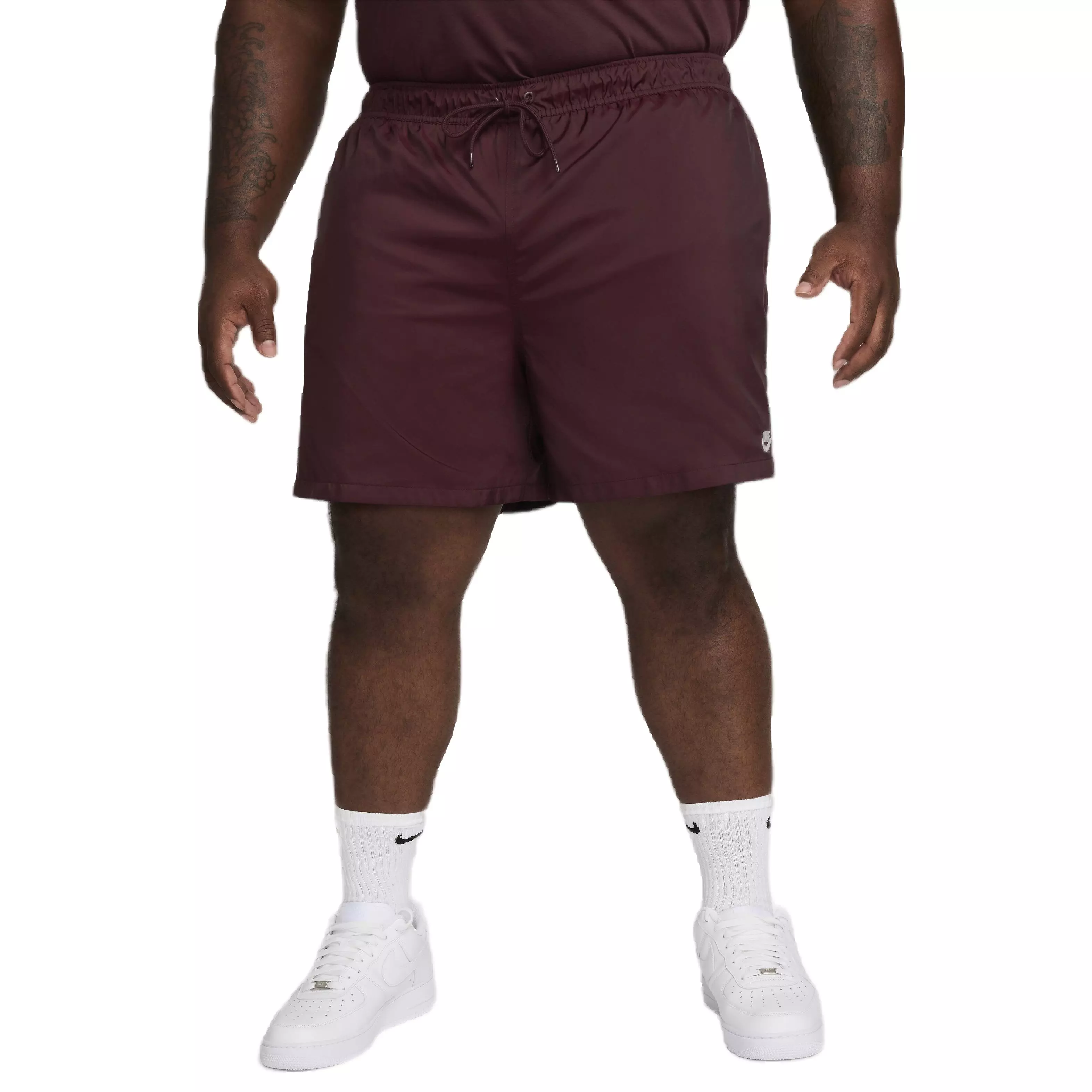 Nike Men's Club Woven Flow Shorts - RED