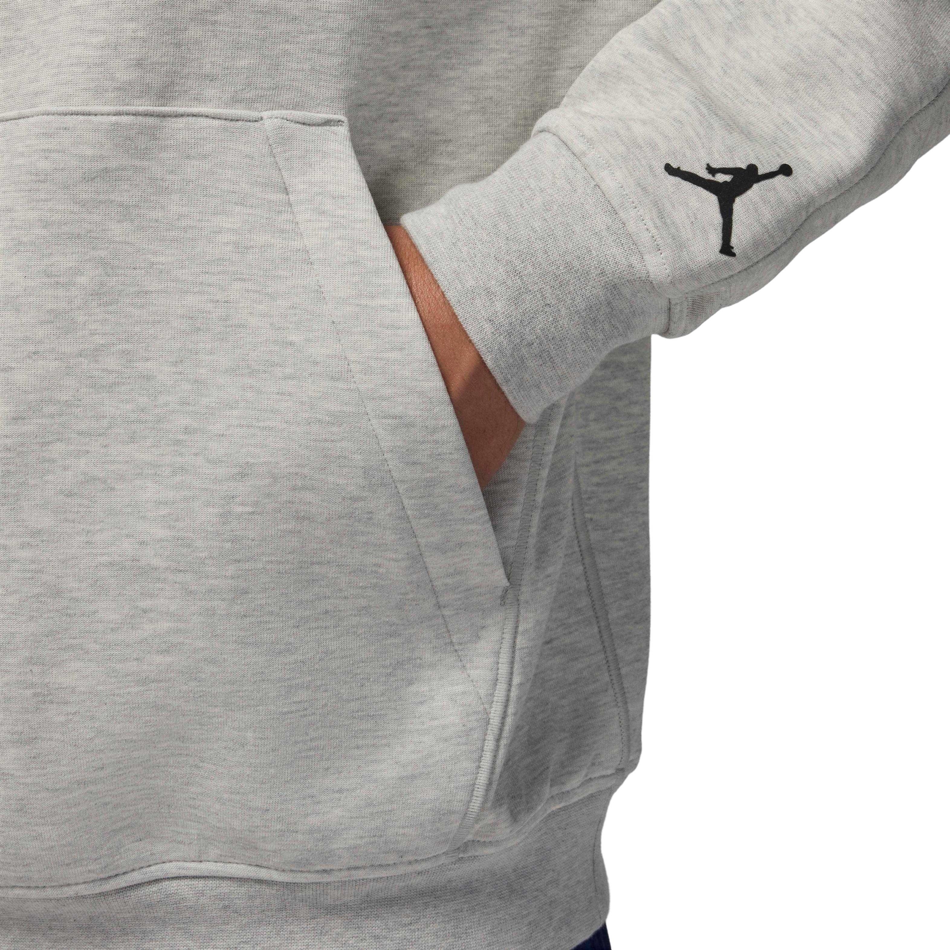 Jordan Men's Sport Hoop Fleece Dri-FIT Pullover Hoodie -Grey Heather - GREY HEATHER Thumbnail View 5