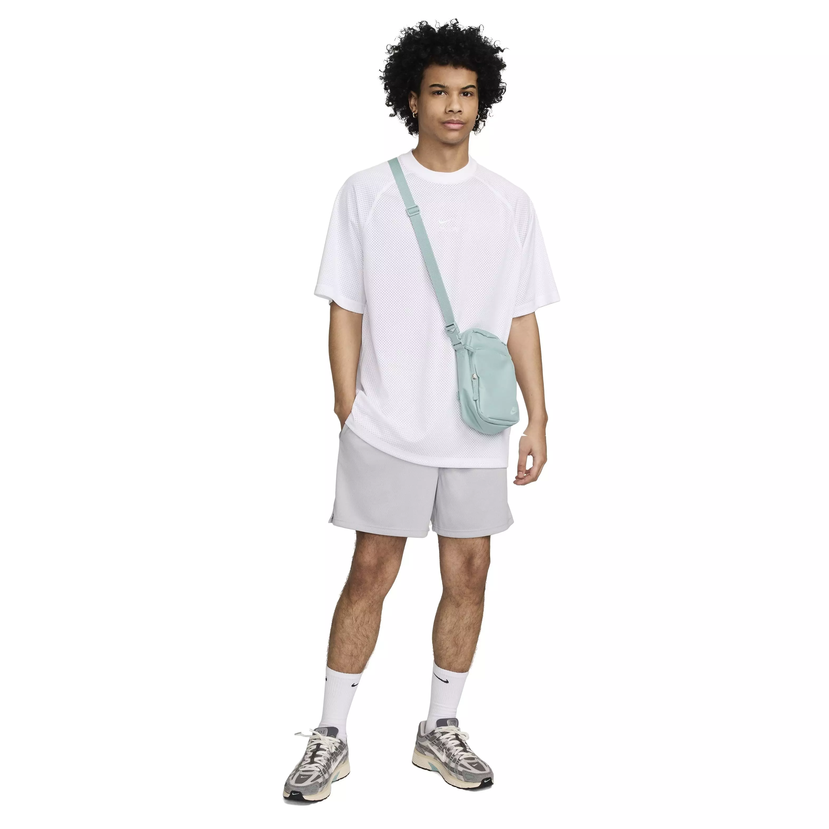 Nike Men's Club Mesh Flow Shorts - Grey - GREY