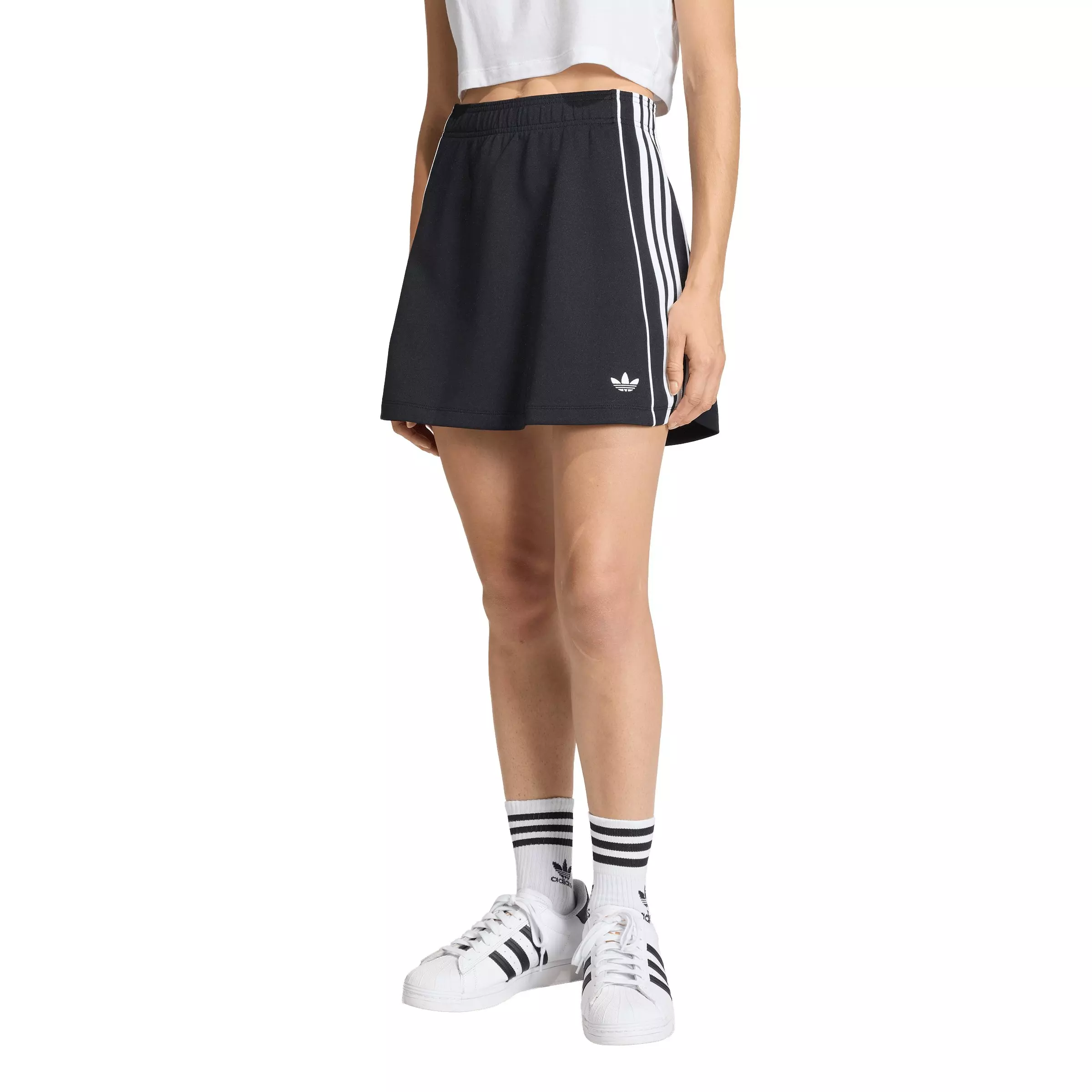 adidas Originals Women's 3-Stripes Skirt - Black - BLACK