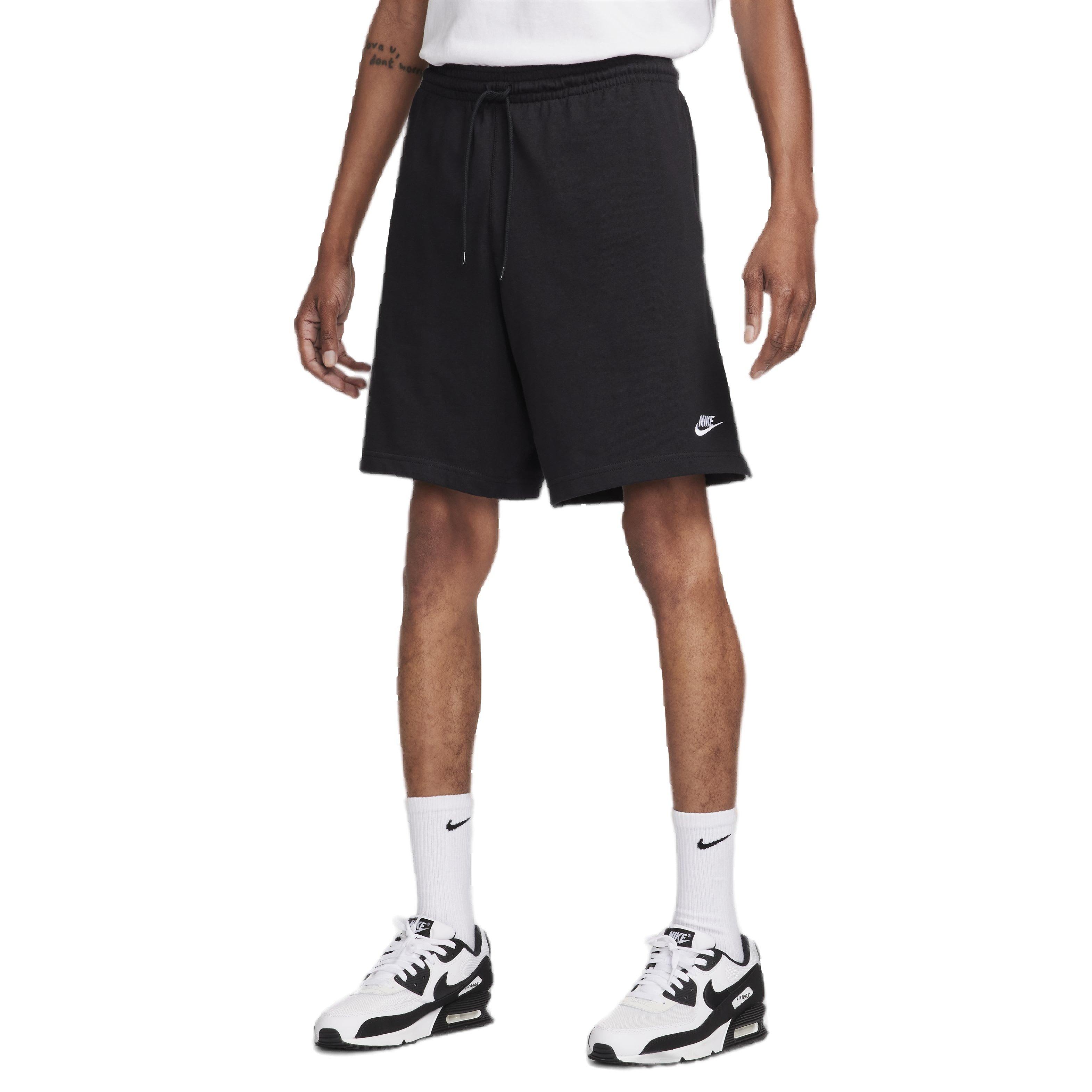 Nike Men's Club Knit Shorts - BLACK Thumbnail View 3
