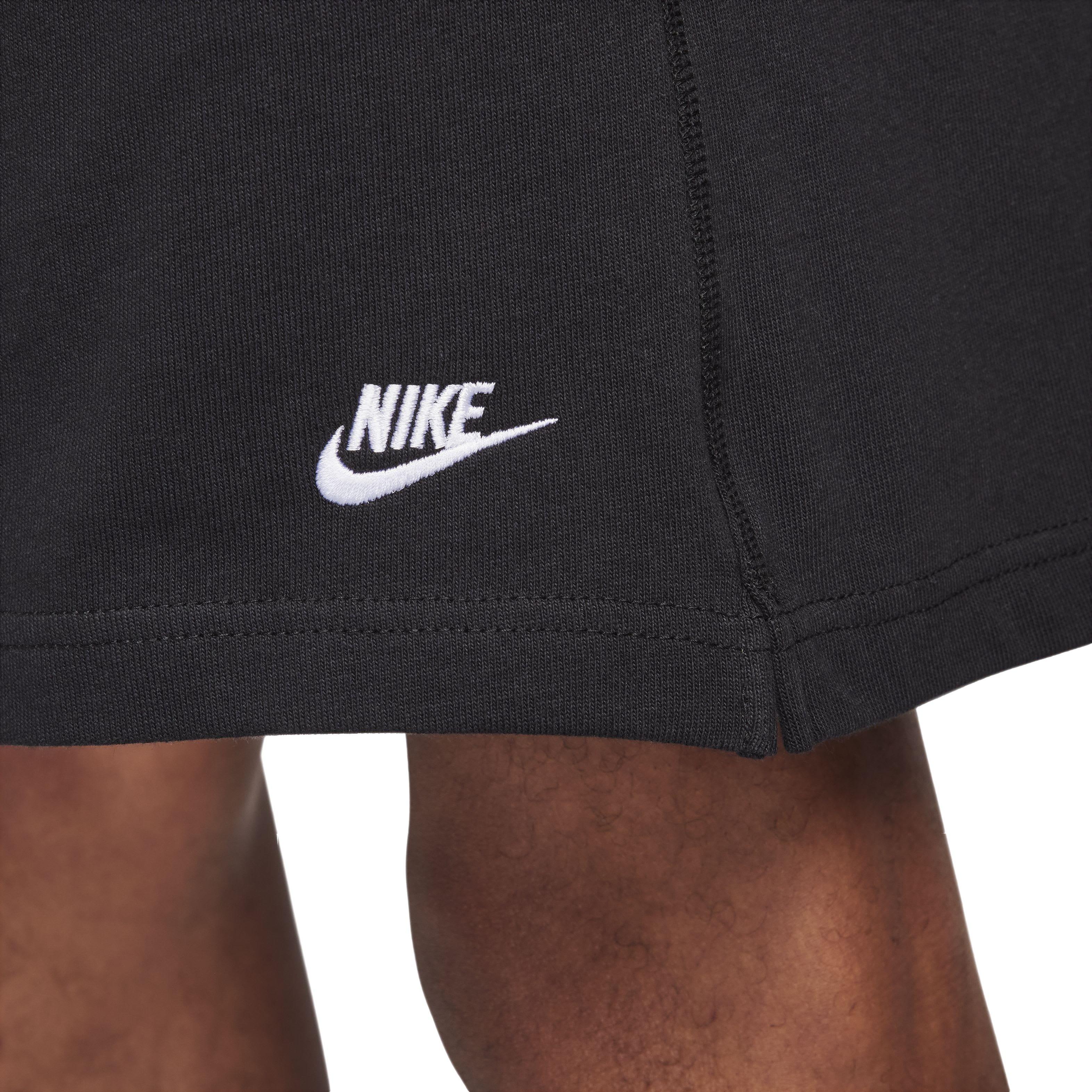 Nike Men's Club Knit Shorts - BLACK Thumbnail View 5