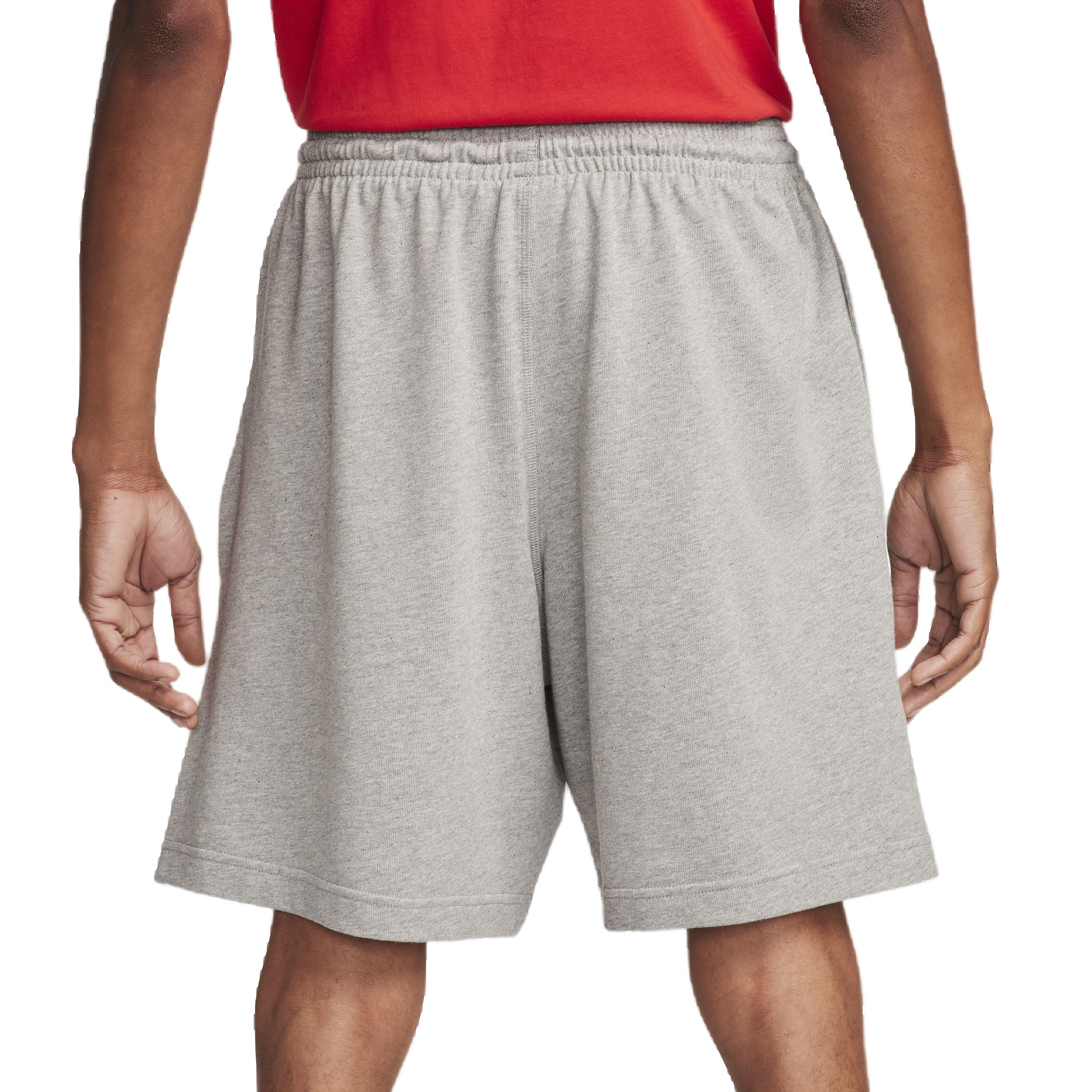 Nike Men's Club Knit Shorts - GREY Thumbnail View 2