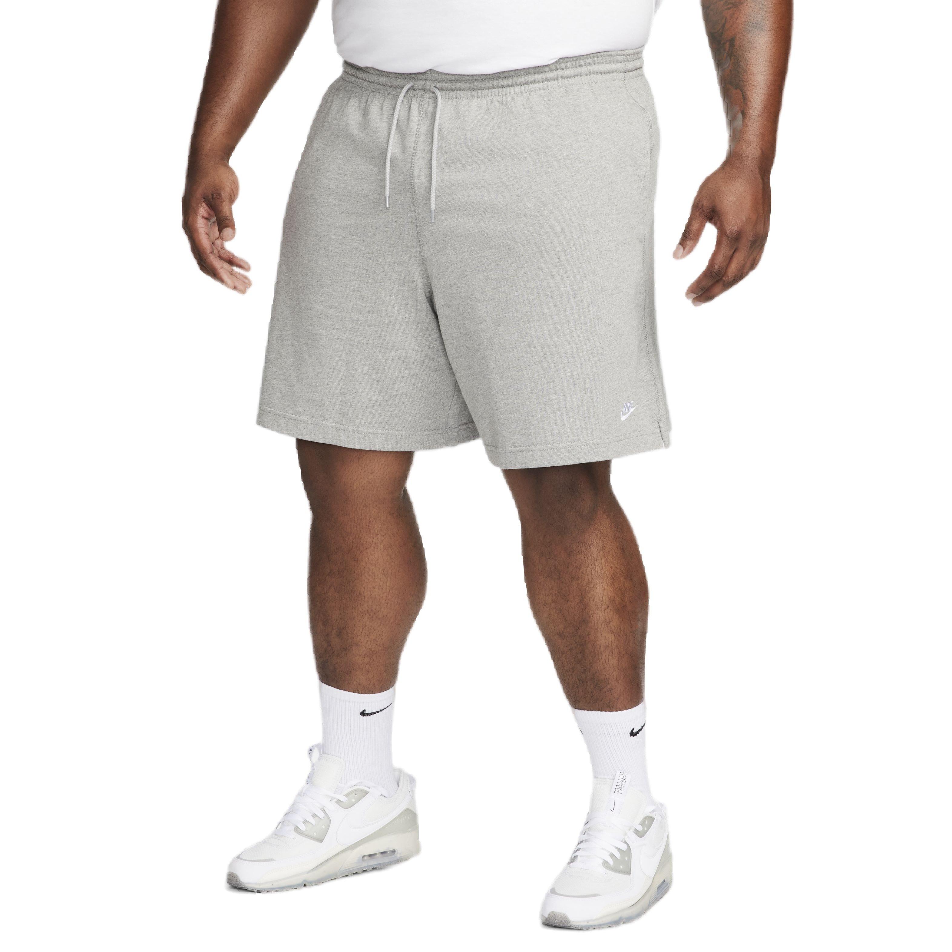 Nike Men's Club Knit Shorts - GREY Thumbnail View 7