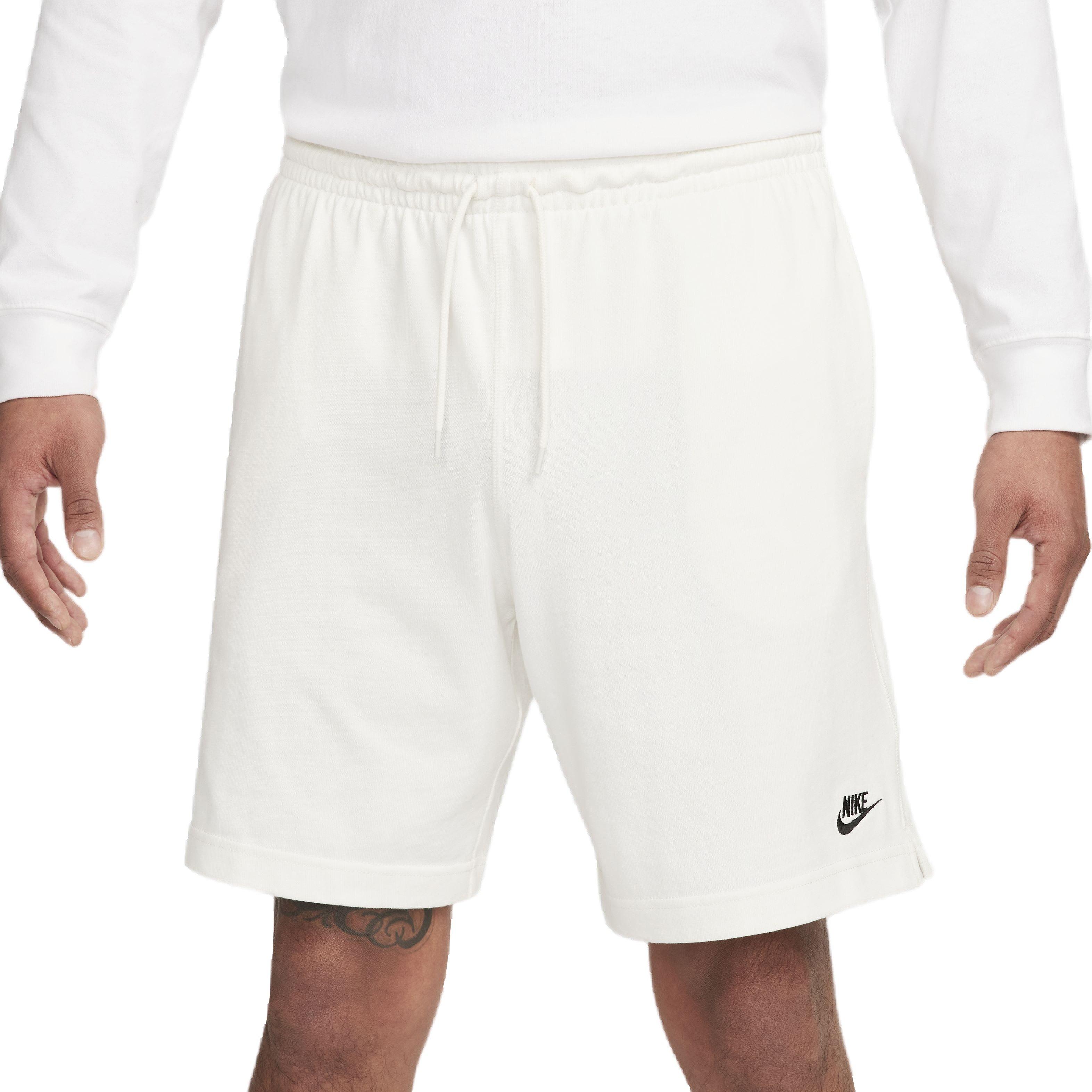 Nike Men's Club Knit Shorts - WHITE Thumbnail View 1