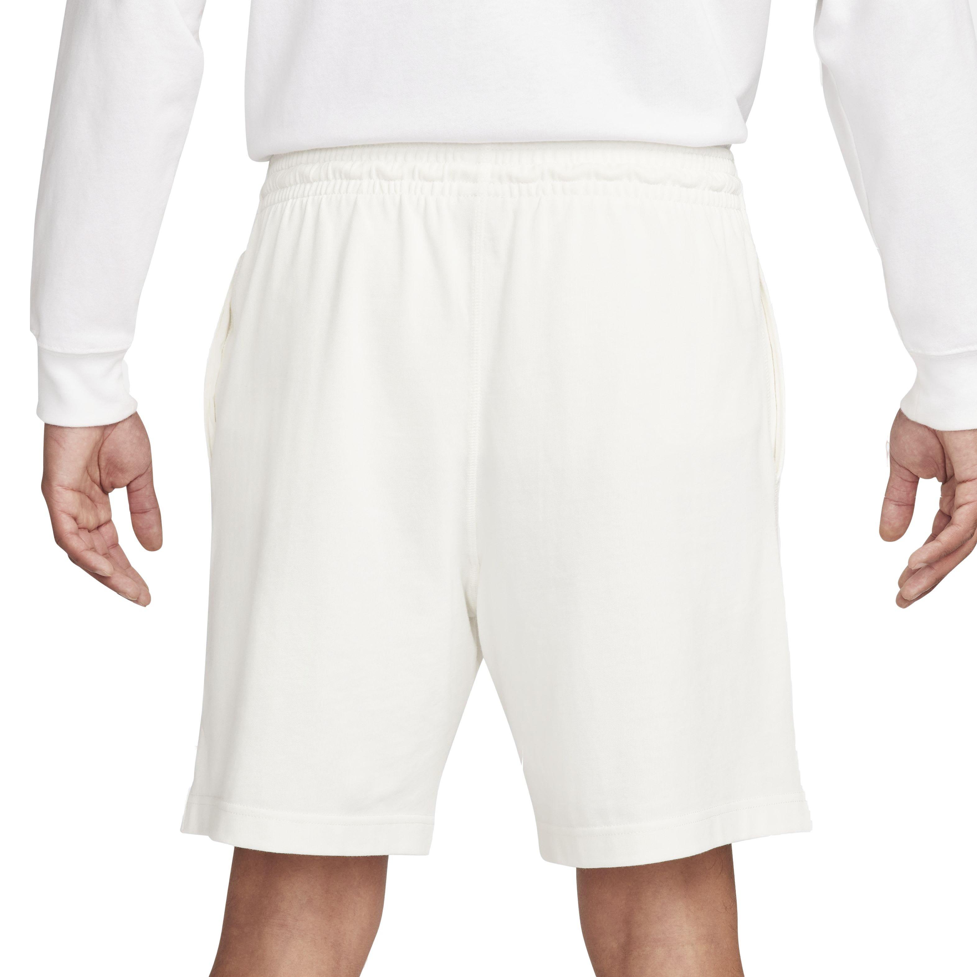 Nike Men's Club Knit Shorts - WHITE Thumbnail View 2